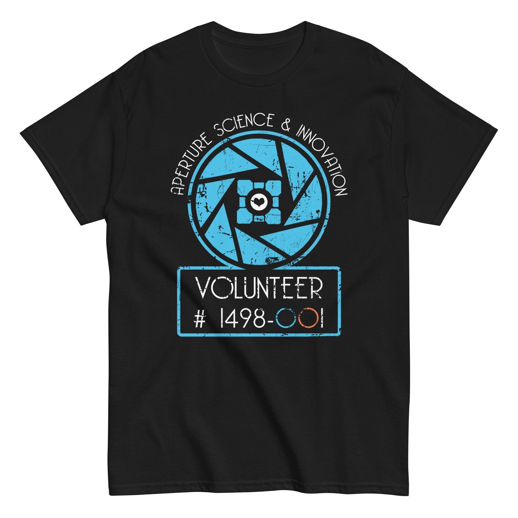 Aperture Science Volunteer Men's Classic - Adult & Kids T-Shirts, Sweatshirts & Hoodies apparel design preview 1