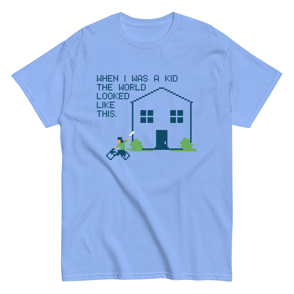 When I Was A Kid The World Men's Classic - Adult & Kids T-Shirts, Sweatshirts & Hoodies apparel design preview 1