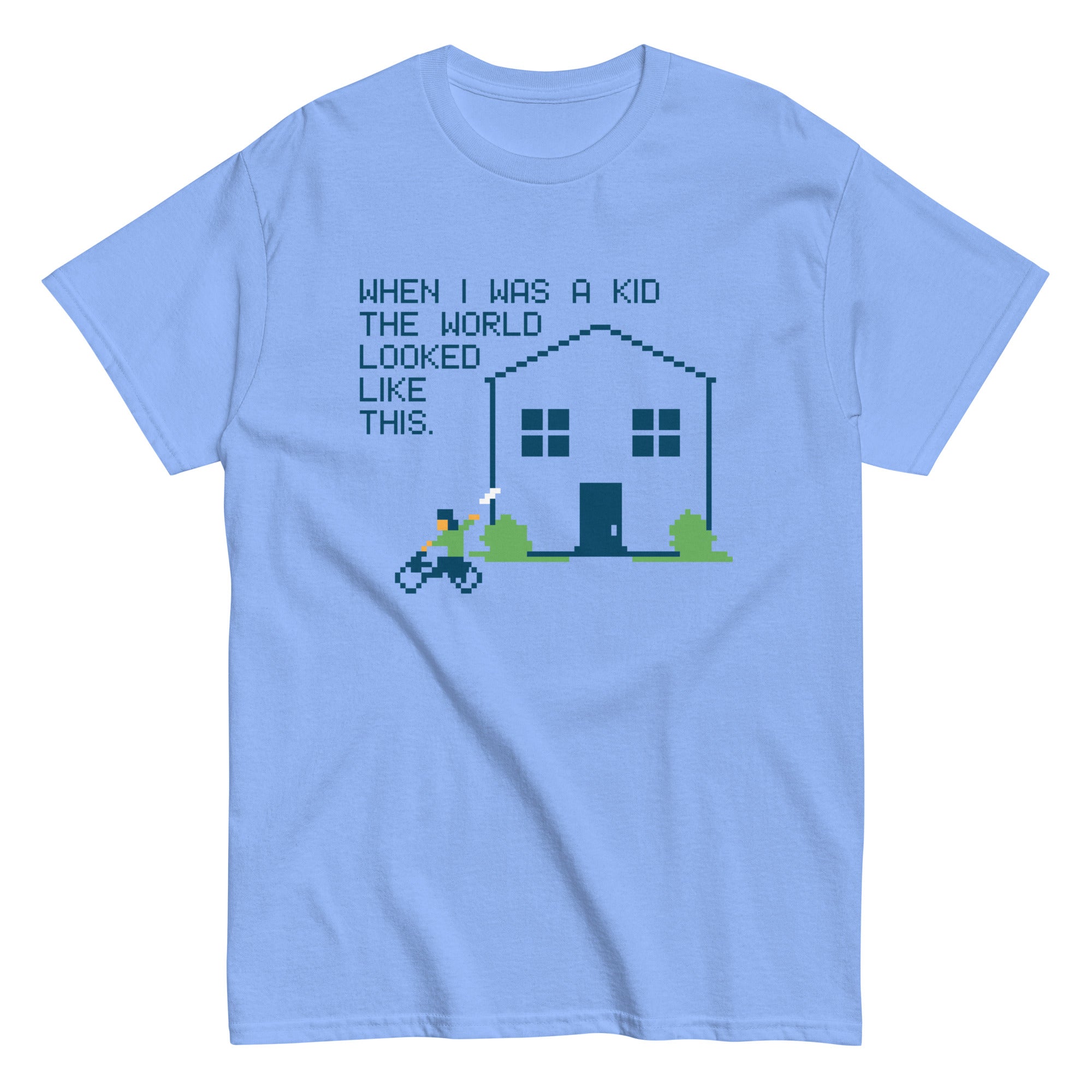 When I Was A Kid The World Men's Classic - Adult & Kids T-Shirts, Sweatshirts & Hoodies apparel design preview 1