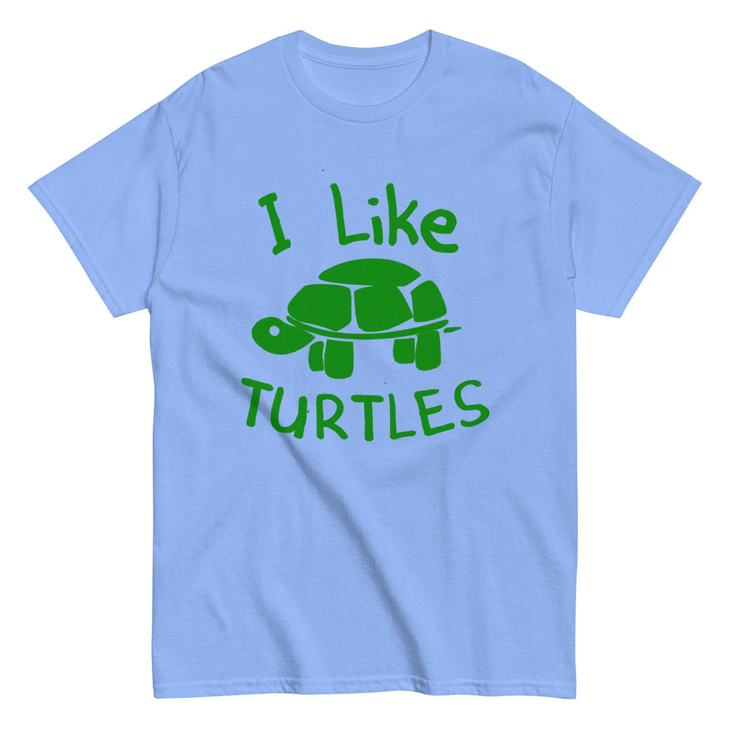 I Like Turtles Men's Classic - Adult & Kids T-Shirts, Sweatshirts & Hoodies apparel design preview 1