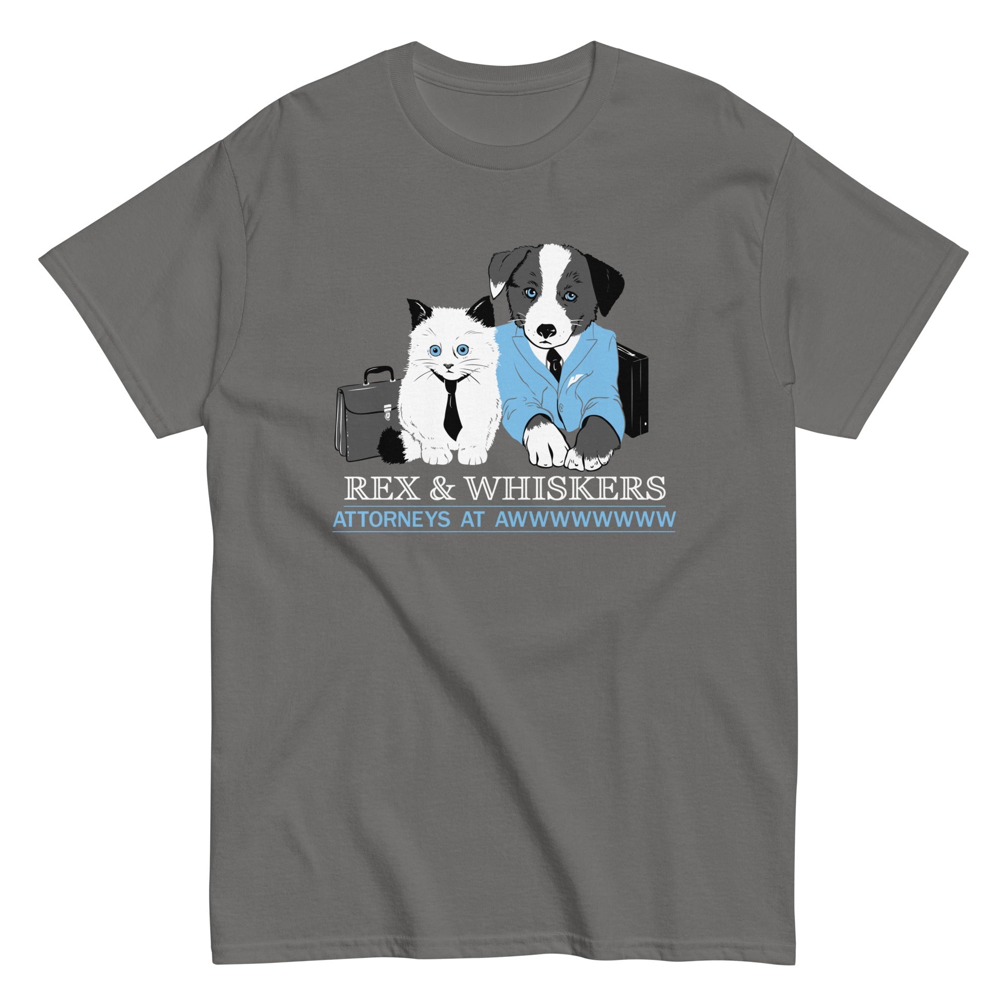 Rex and Whiskers Attorneys Men's Classic - Adult & Kids T-Shirts, Sweatshirts & Hoodies apparel design preview 1