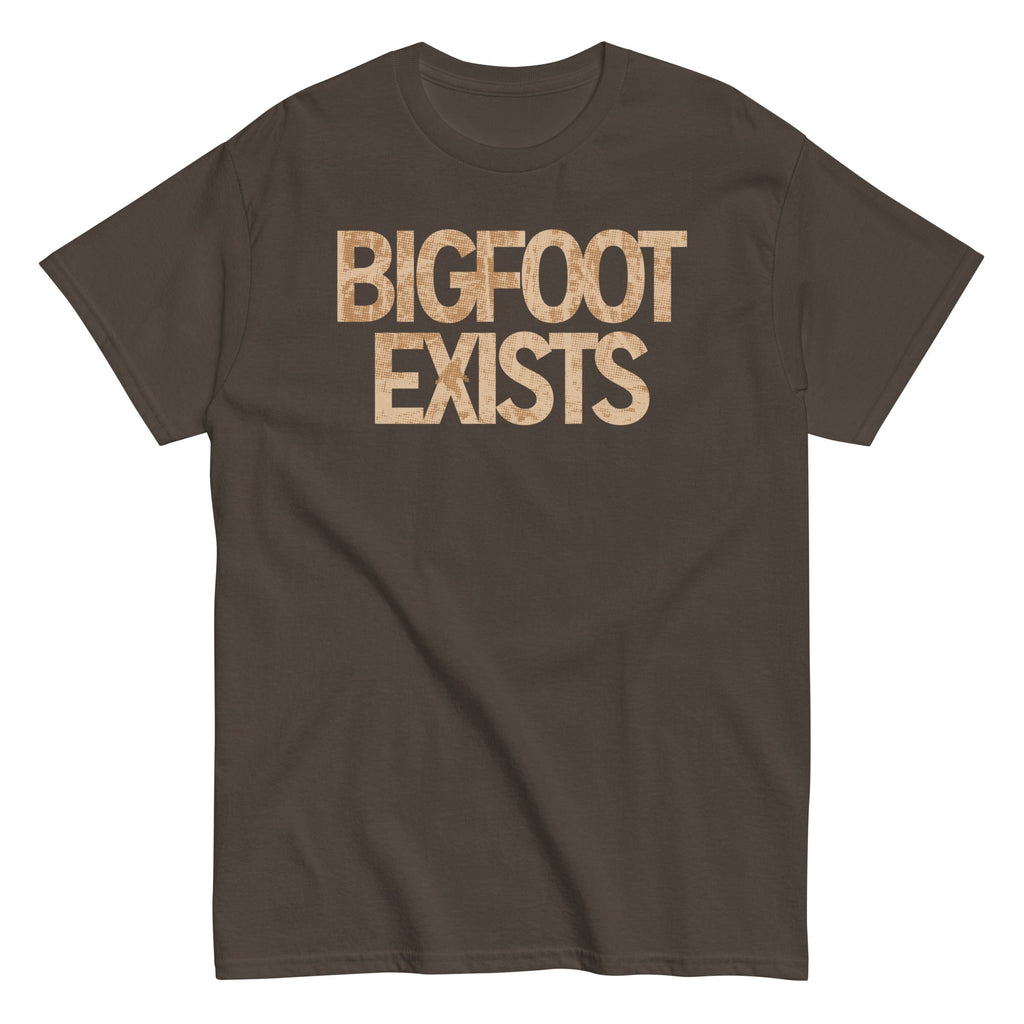 Bigfoot Exists Men's Classic - Adult & Kids T-Shirts, Sweatshirts & Hoodies apparel design preview 1