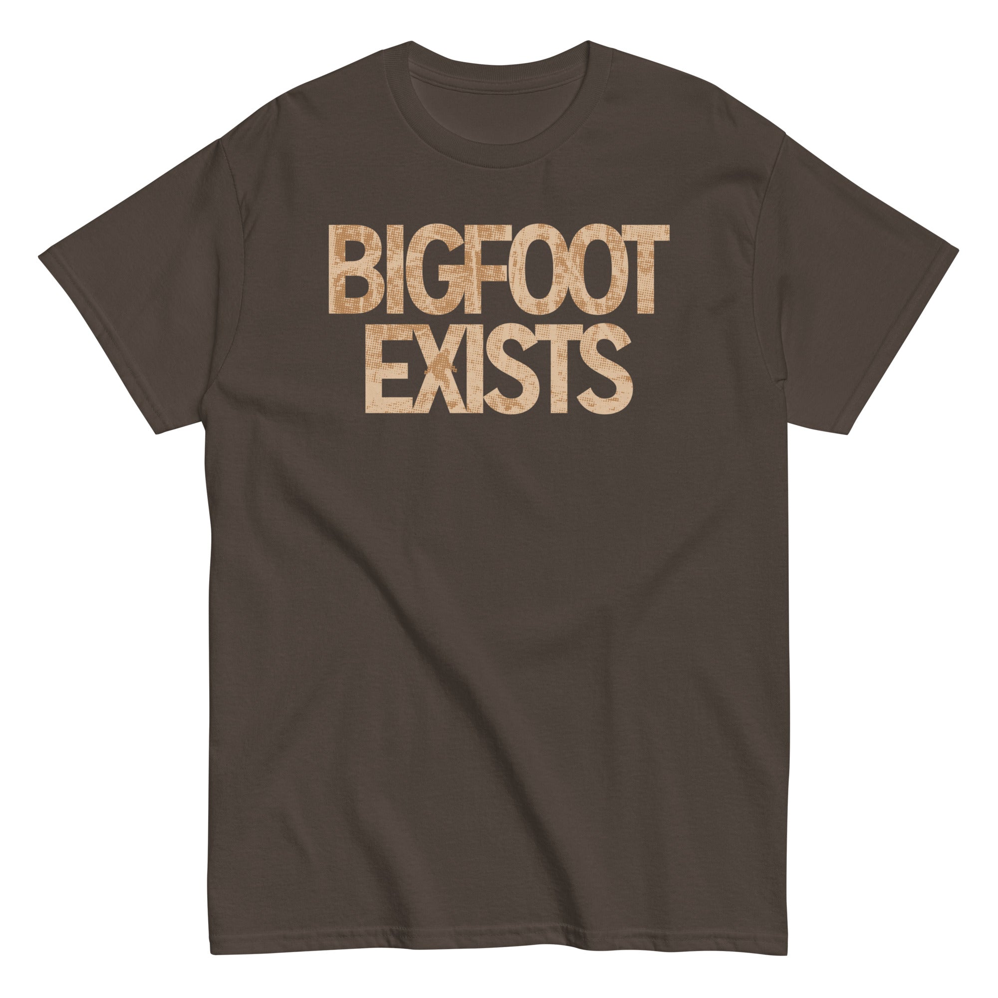 Bigfoot Exists Men's Classic - Adult & Kids T-Shirts, Sweatshirts & Hoodies apparel design preview 1