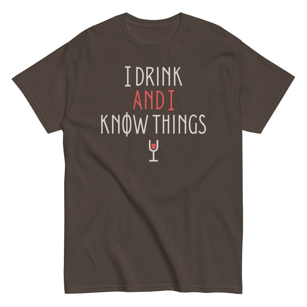 I Drink And Know Things Men's Classic - Adult & Kids T-Shirts, Sweatshirts & Hoodies apparel design preview 1