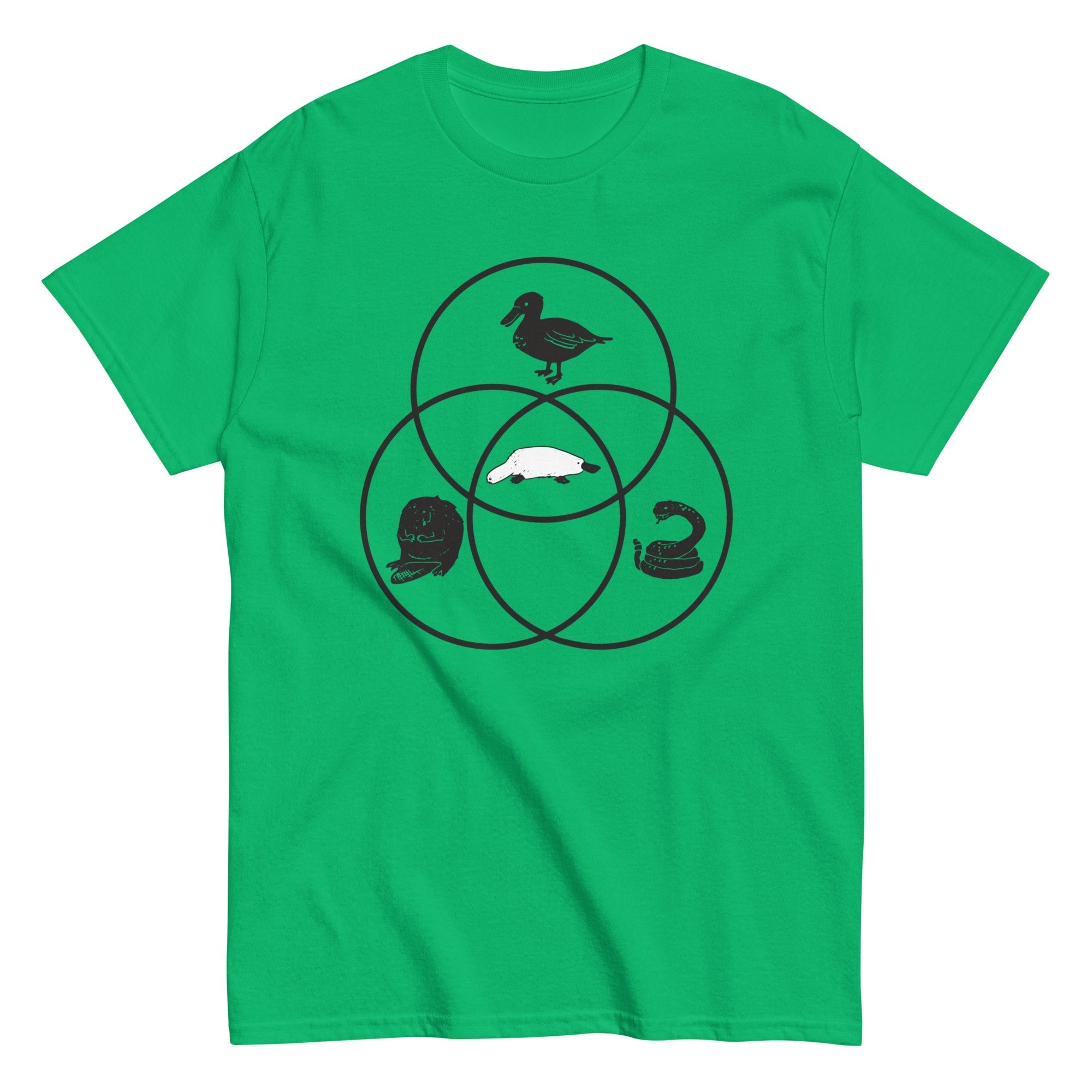 Platypus Venn Diagram Men's Classic - Adult & Kids T-Shirts, Sweatshirts & Hoodies apparel design preview 1