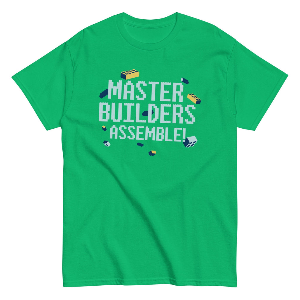 Master Builders Assemble! Men's Classic - Adult & Kids T-Shirts, Sweatshirts & Hoodies apparel design preview 1