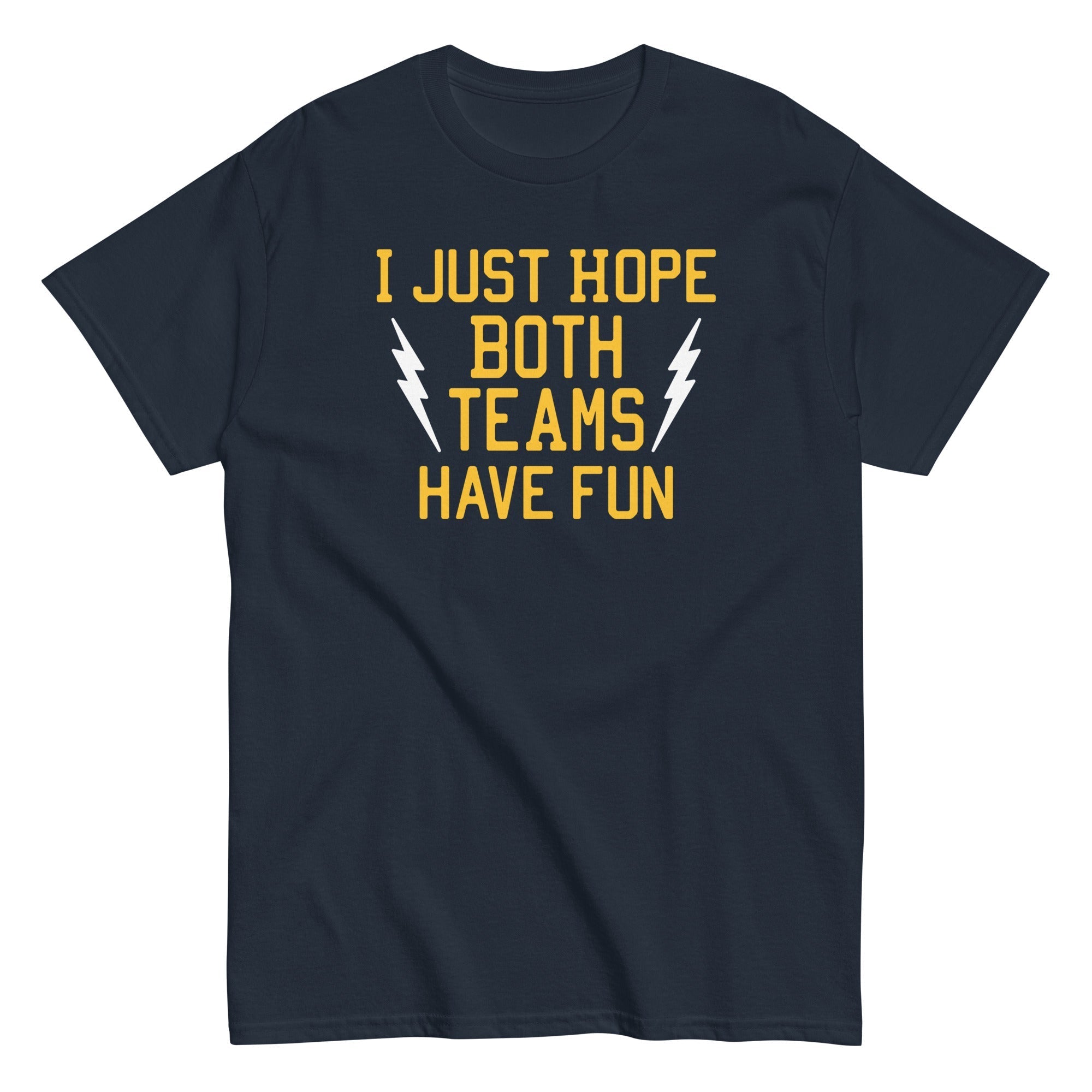 I Just Hope Both Teams Have Fun Men's Classic - Adult & Kids T-Shirts, Sweatshirts & Hoodies apparel design preview 1