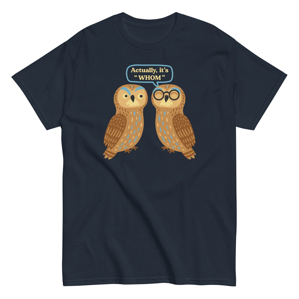 Actually, It's Whom Men's Classic - Adult & Kids T-Shirts, Sweatshirts & Hoodies apparel design preview 1