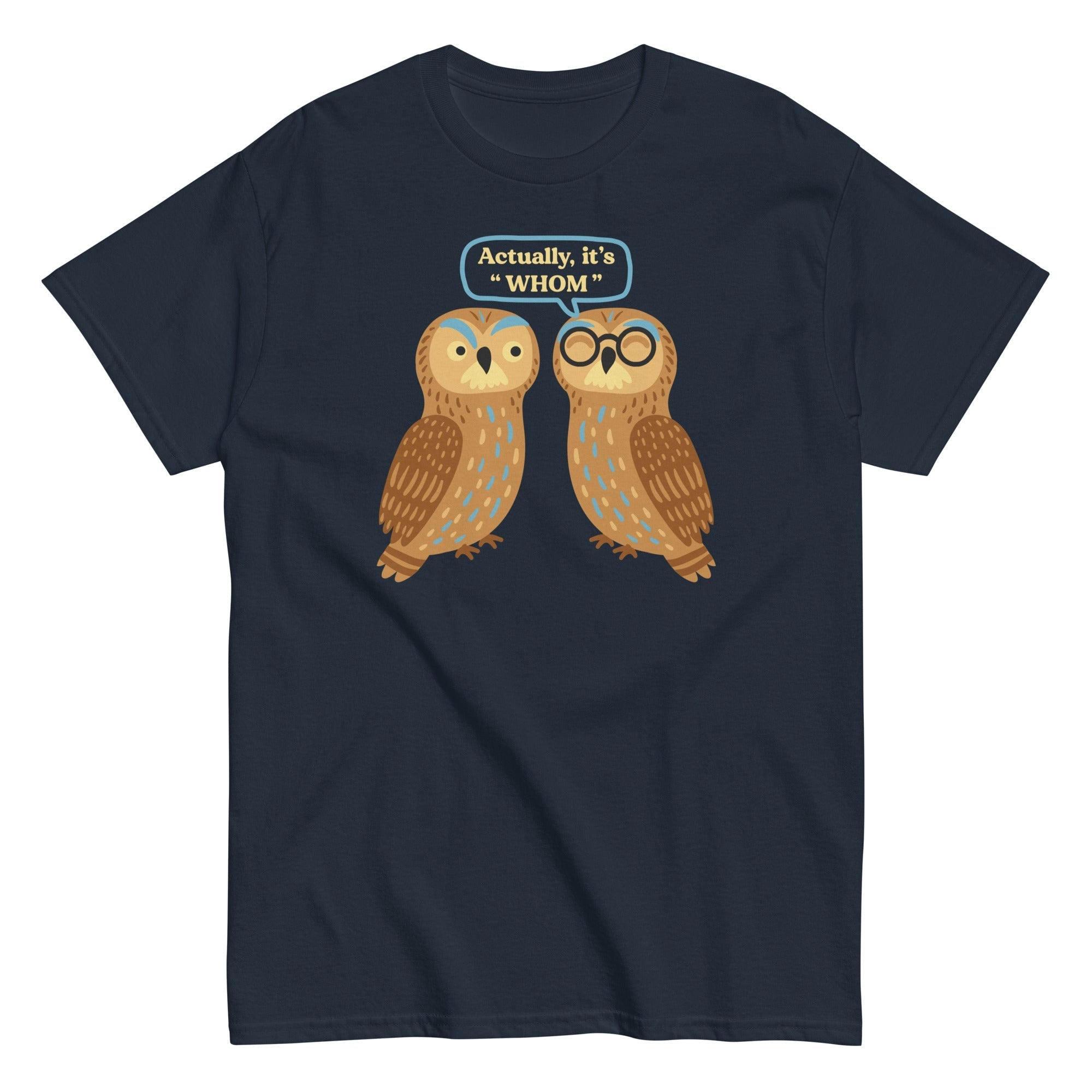 Actually, It's Whom Men's Classic - Adult & Kids T-Shirts, Sweatshirts & Hoodies apparel design preview 1