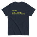 Dear Math, I'm Not A Therapist Men's Classic - Adult & Kids T-Shirts, Sweatshirts & Hoodies apparel design preview 1