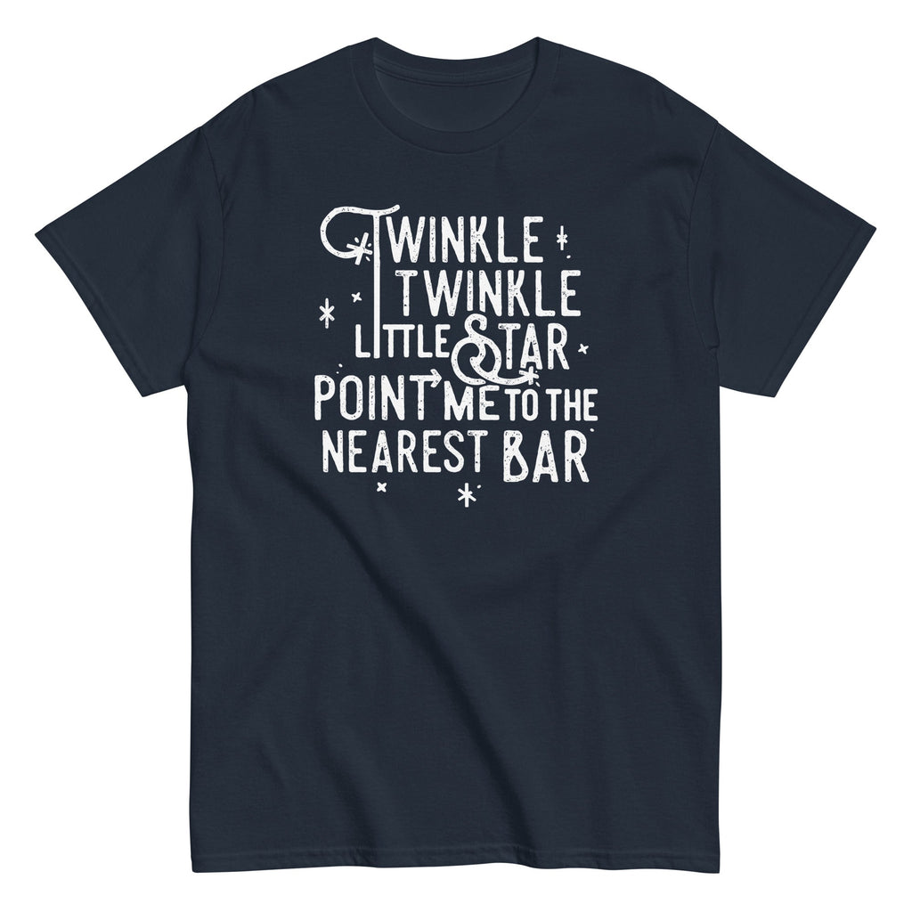 Point Me To The Nearest Bar Men's Classic - Adult & Kids T-Shirts, Sweatshirts & Hoodies apparel design preview 1
