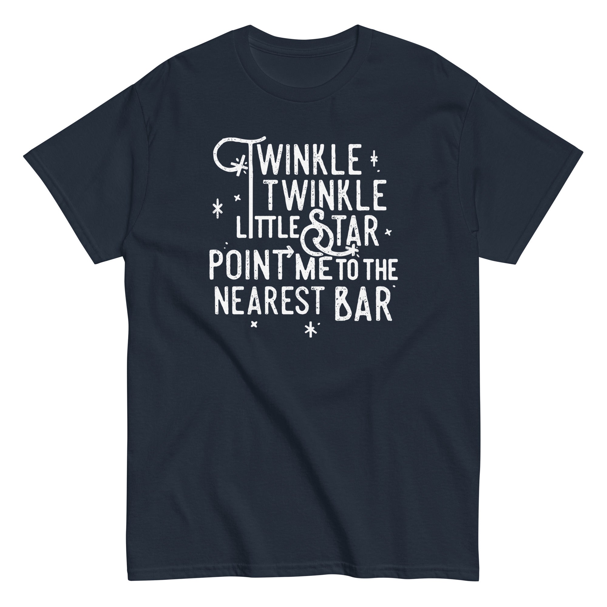 Point Me To The Nearest Bar Men's Classic - Adult & Kids T-Shirts, Sweatshirts & Hoodies apparel design preview 1