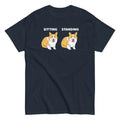 Corgi Sitting And Standing Men's Classic - Adult & Kids T-Shirts, Sweatshirts & Hoodies apparel design preview 1