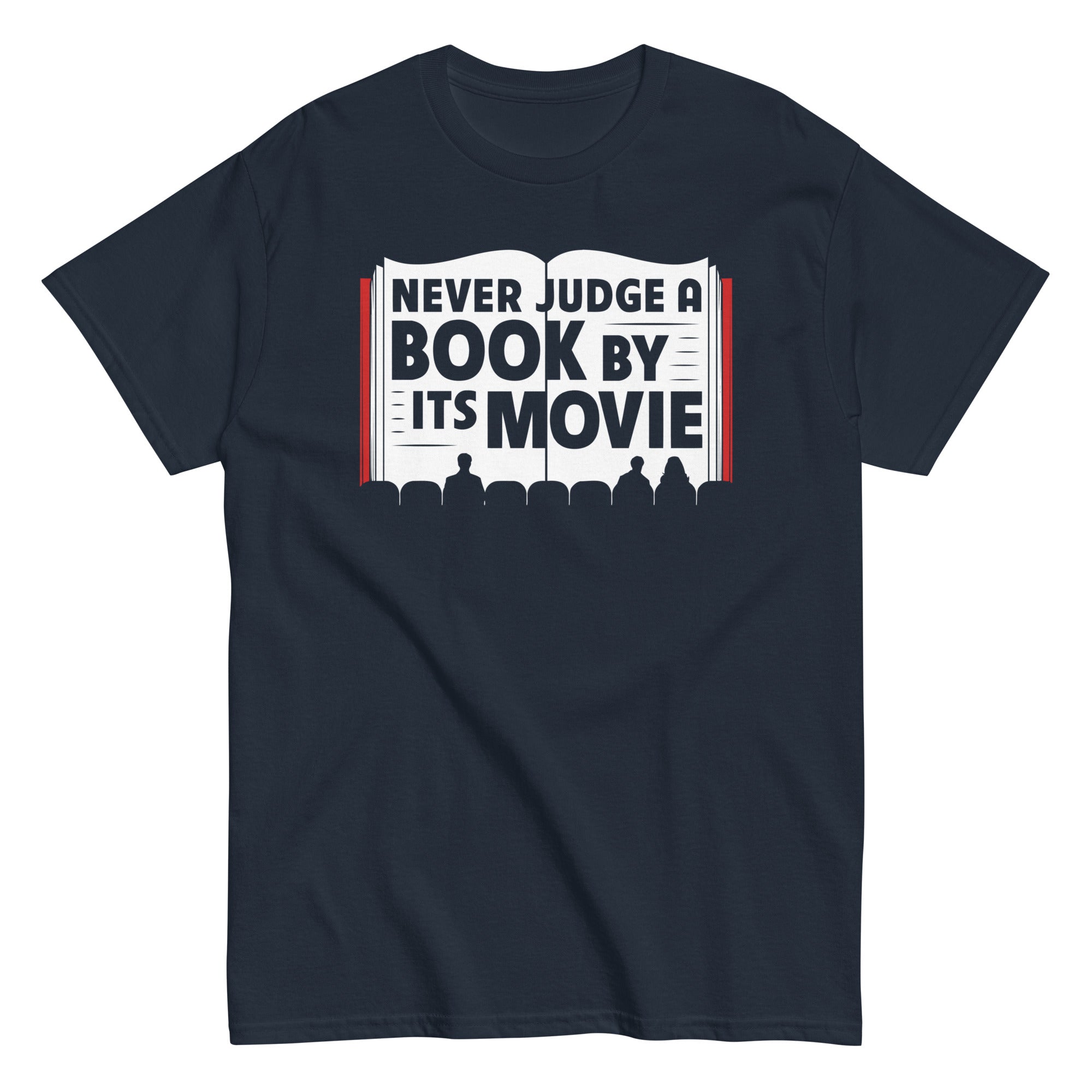 Never Judge A Book By Its Movie Men's Classic - Adult & Kids T-Shirts, Sweatshirts & Hoodies apparel design preview 1