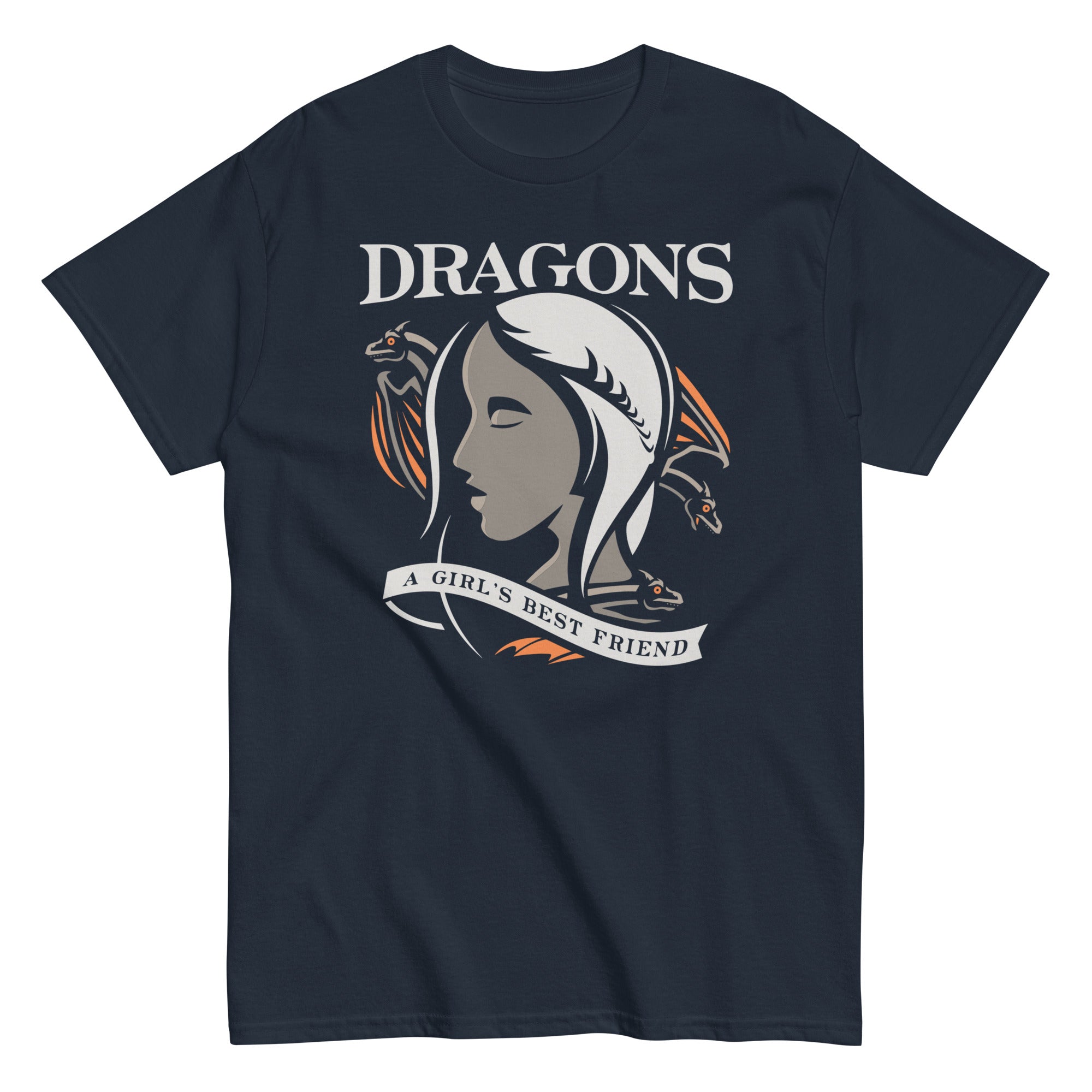 Dragons Are A Girl's Best Friend Men's Classic - Adult & Kids T-Shirts, Sweatshirts & Hoodies apparel design preview 1