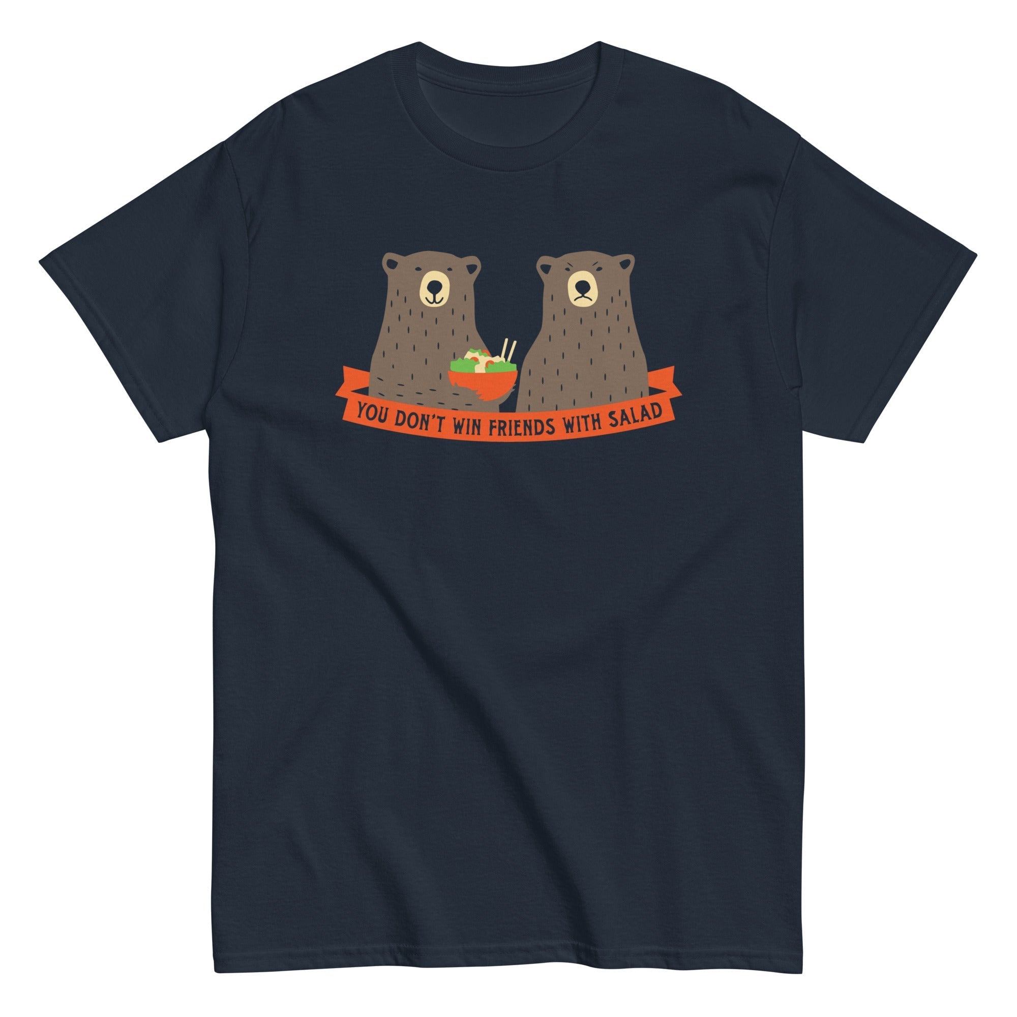 You Don't Win Friends With Salad Men's Classic - Adult & Kids T-Shirts, Sweatshirts & Hoodies apparel design preview 1
