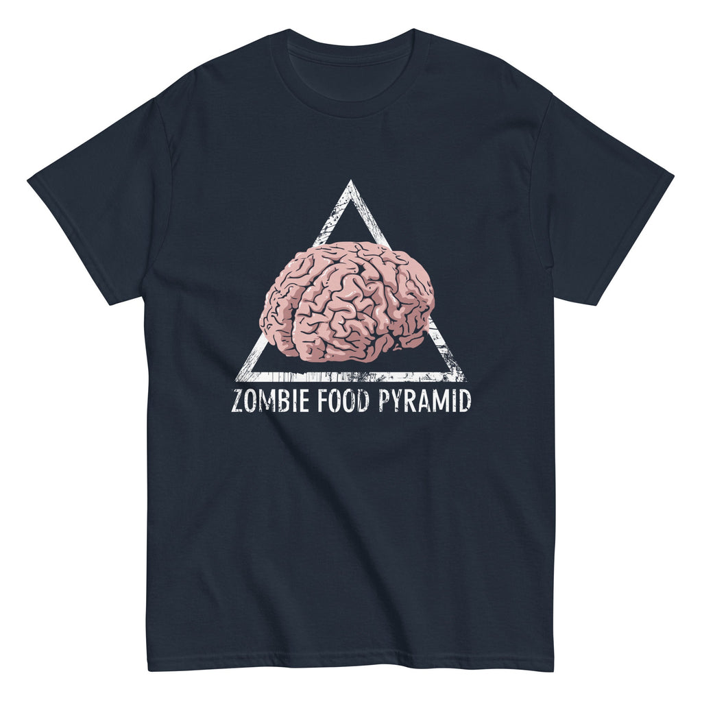 Zombie Food Pyramid Men's Classic - Adult & Kids T-Shirts, Sweatshirts & Hoodies apparel design preview 1