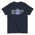 Knock Who's There? The Doctor Men's Classic - Adult & Kids T-Shirts, Sweatshirts & Hoodies apparel design preview 1