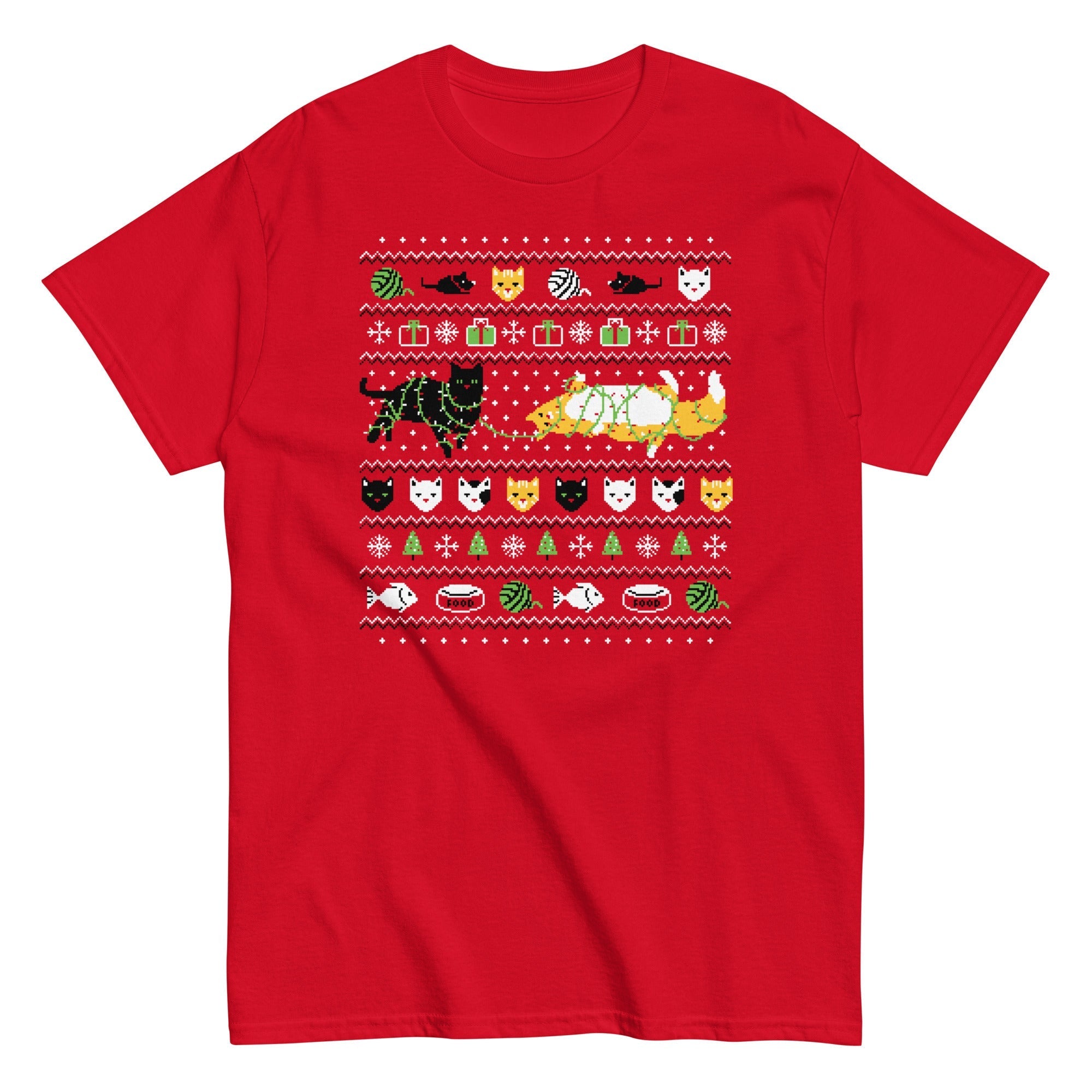 Ugly Cat Sweater Men's Classic - Adult & Kids T-Shirts, Sweatshirts & Hoodies apparel design preview 1