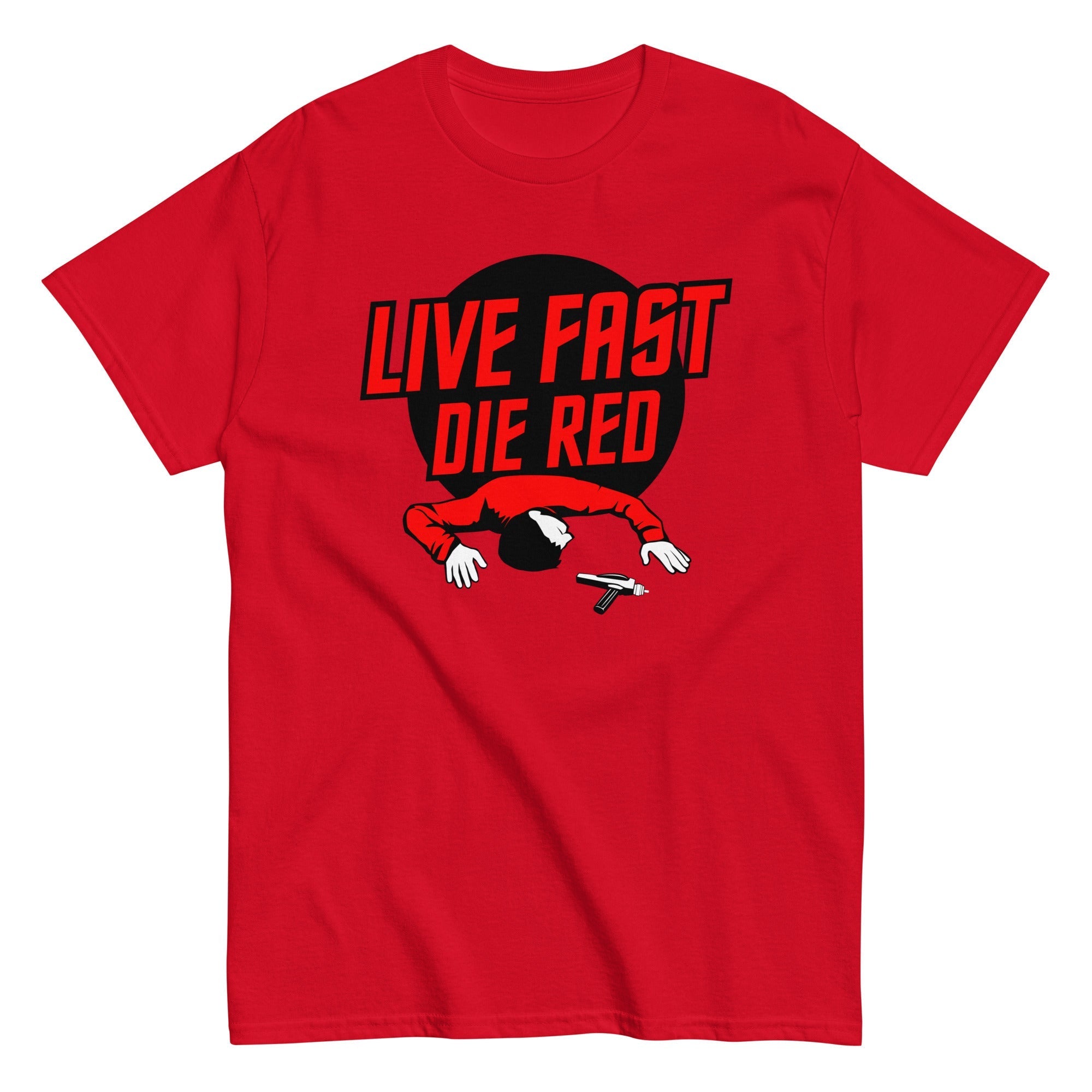 Live Fast Die Red Men's Classic - Adult & Kids T-Shirts, Sweatshirts & Hoodies apparel design preview 1