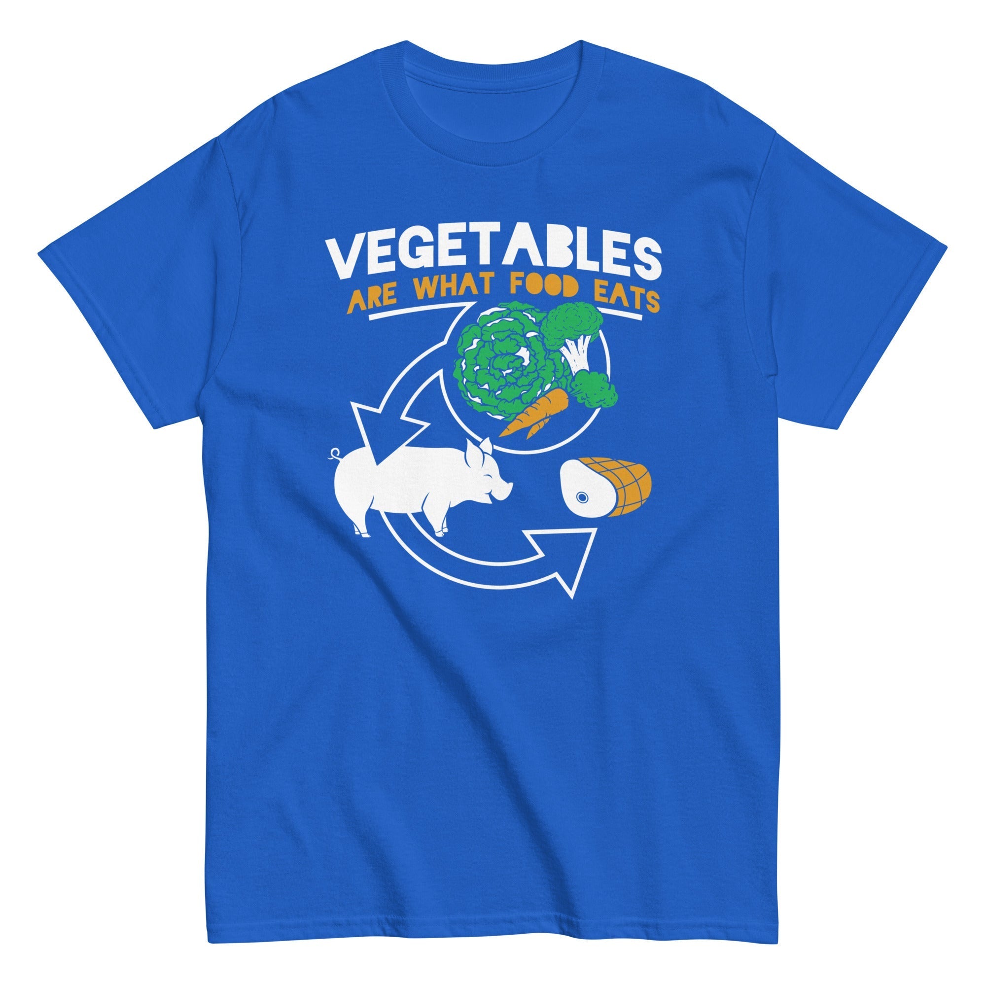 Vegetables Are What Food Eats Men's Classic - Adult & Kids T-Shirts, Sweatshirts & Hoodies apparel design preview 1