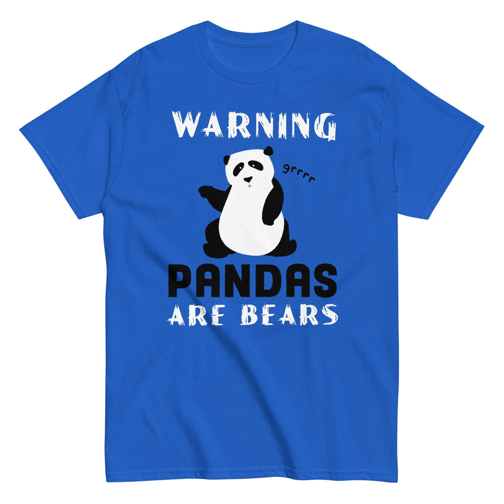 Warning, Pandas Are Bears Men's Classic - Adult & Kids T-Shirts, Sweatshirts & Hoodies apparel design preview 1