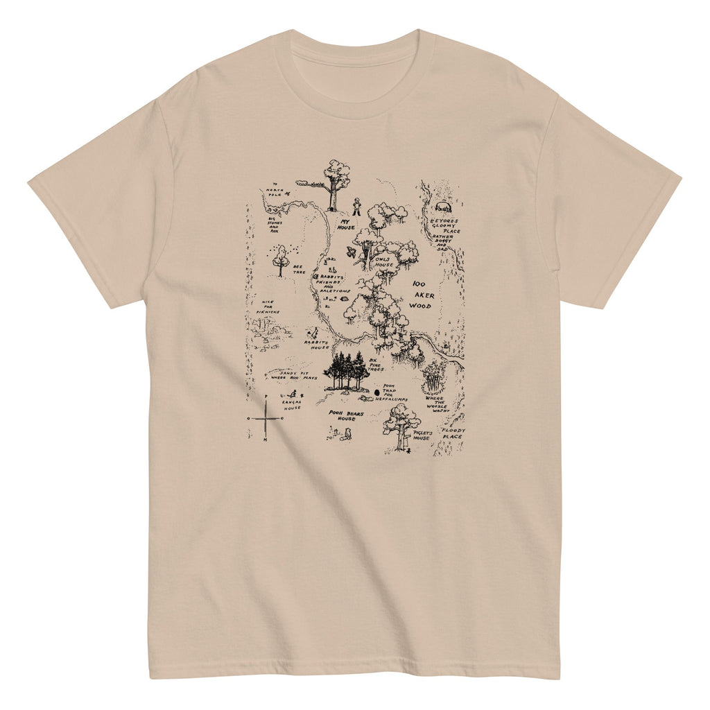 100 Acre Map Men's Classic - Adult & Kids T-Shirts, Sweatshirts & Hoodies apparel design preview 1