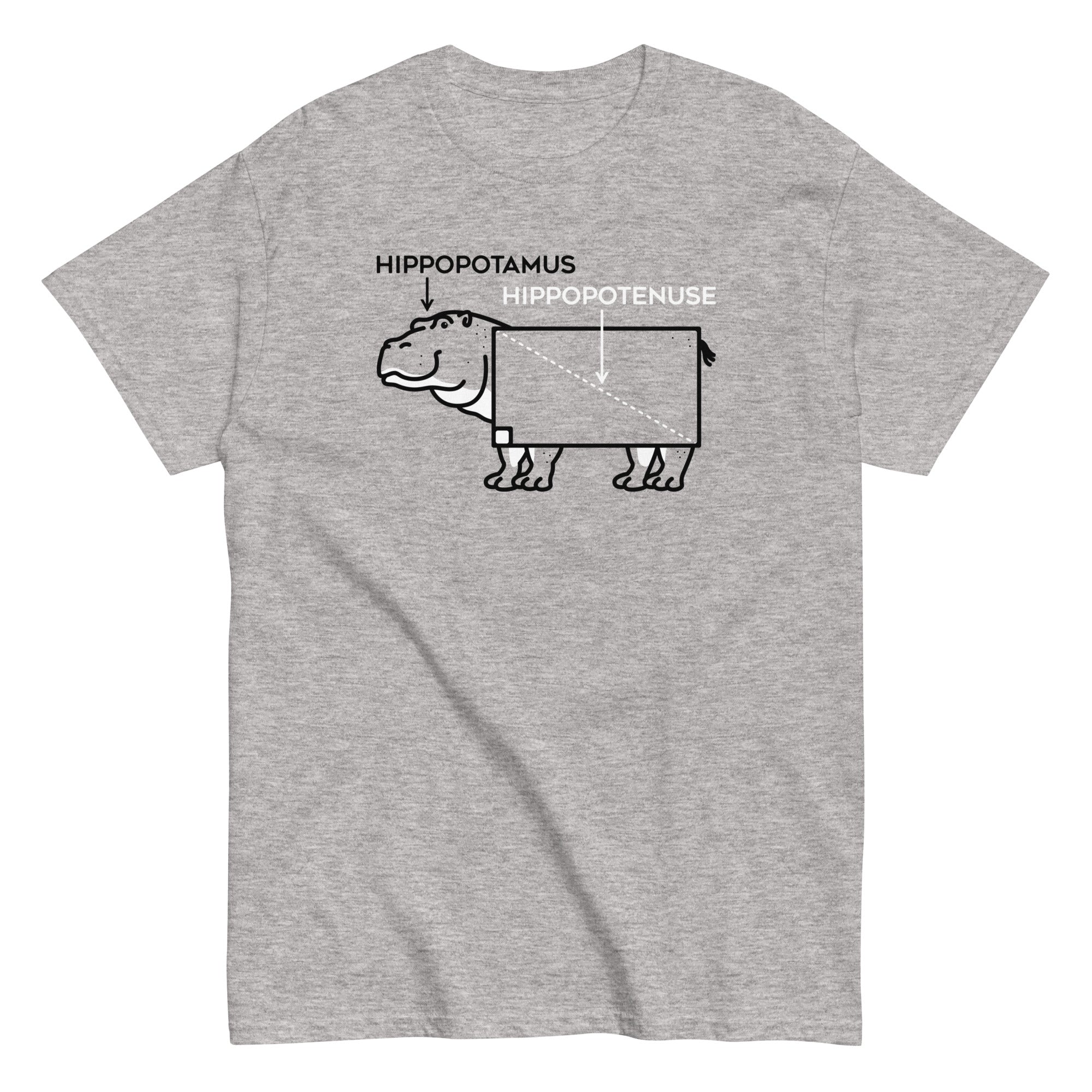 Hippopotenuse Men's Classic - Adult & Kids T-Shirts, Sweatshirts & Hoodies apparel design preview 1