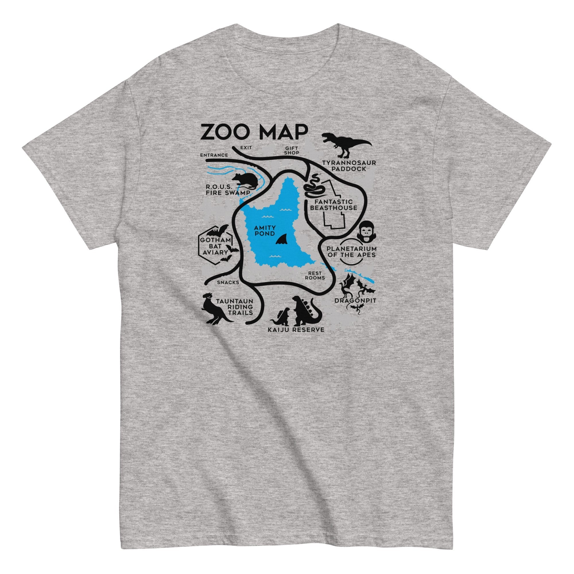 Zoo Map Men's Classic - Adult & Kids T-Shirts, Sweatshirts & Hoodies apparel design preview 1