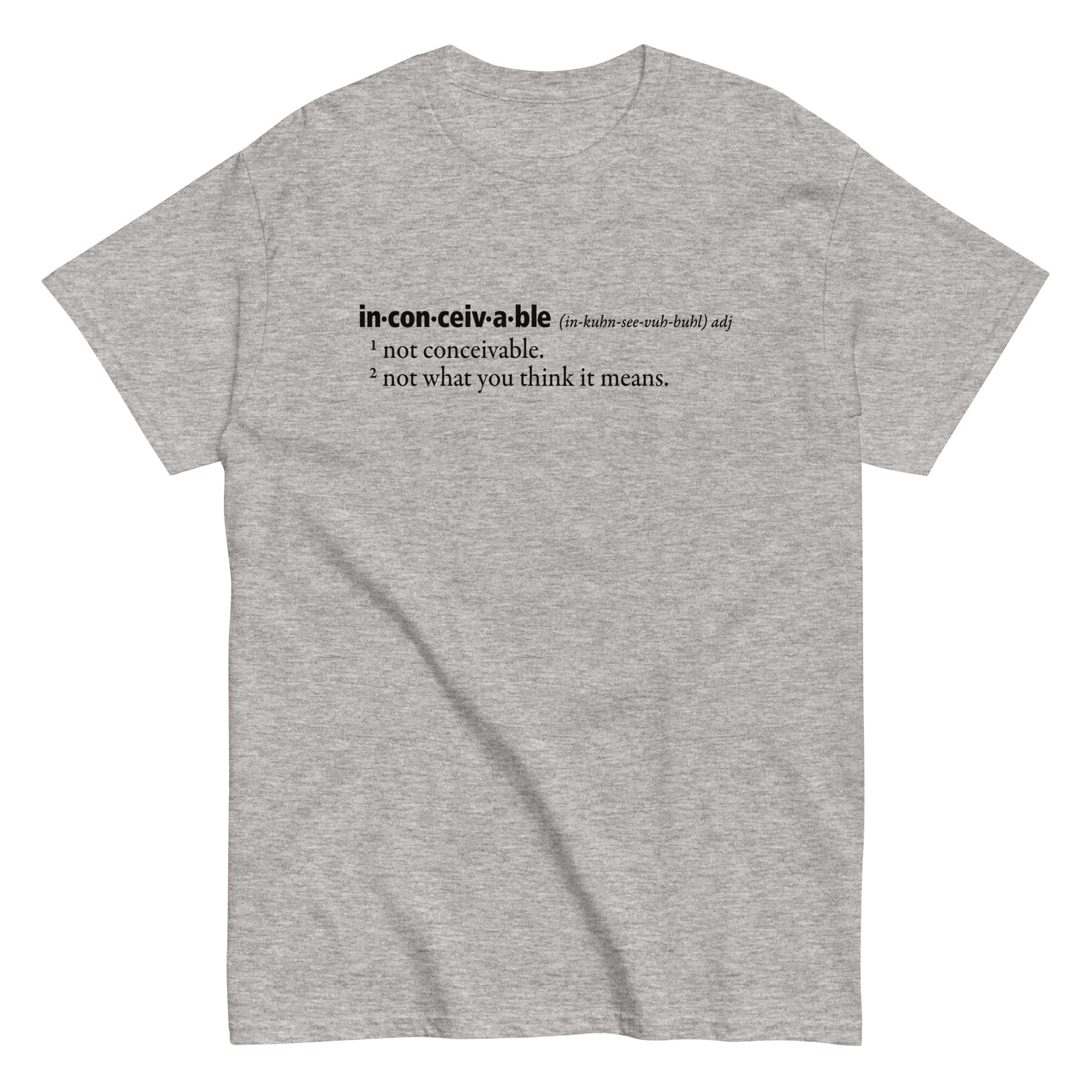 Inconceivable Definition Men's Classic - Adult & Kids T-Shirts, Sweatshirts & Hoodies apparel design preview 1