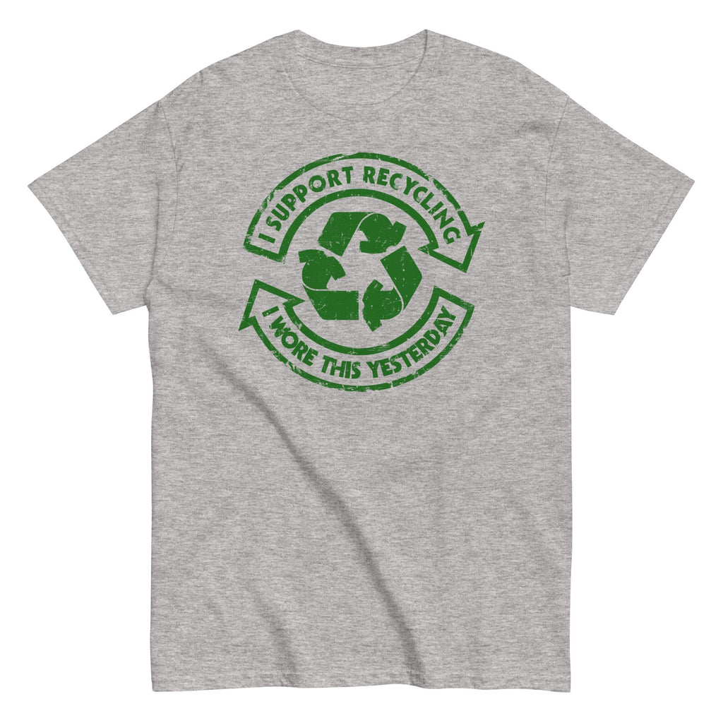 I Support Recycling Men's Classic - Adult & Kids T-Shirts, Sweatshirts & Hoodies apparel design preview 1