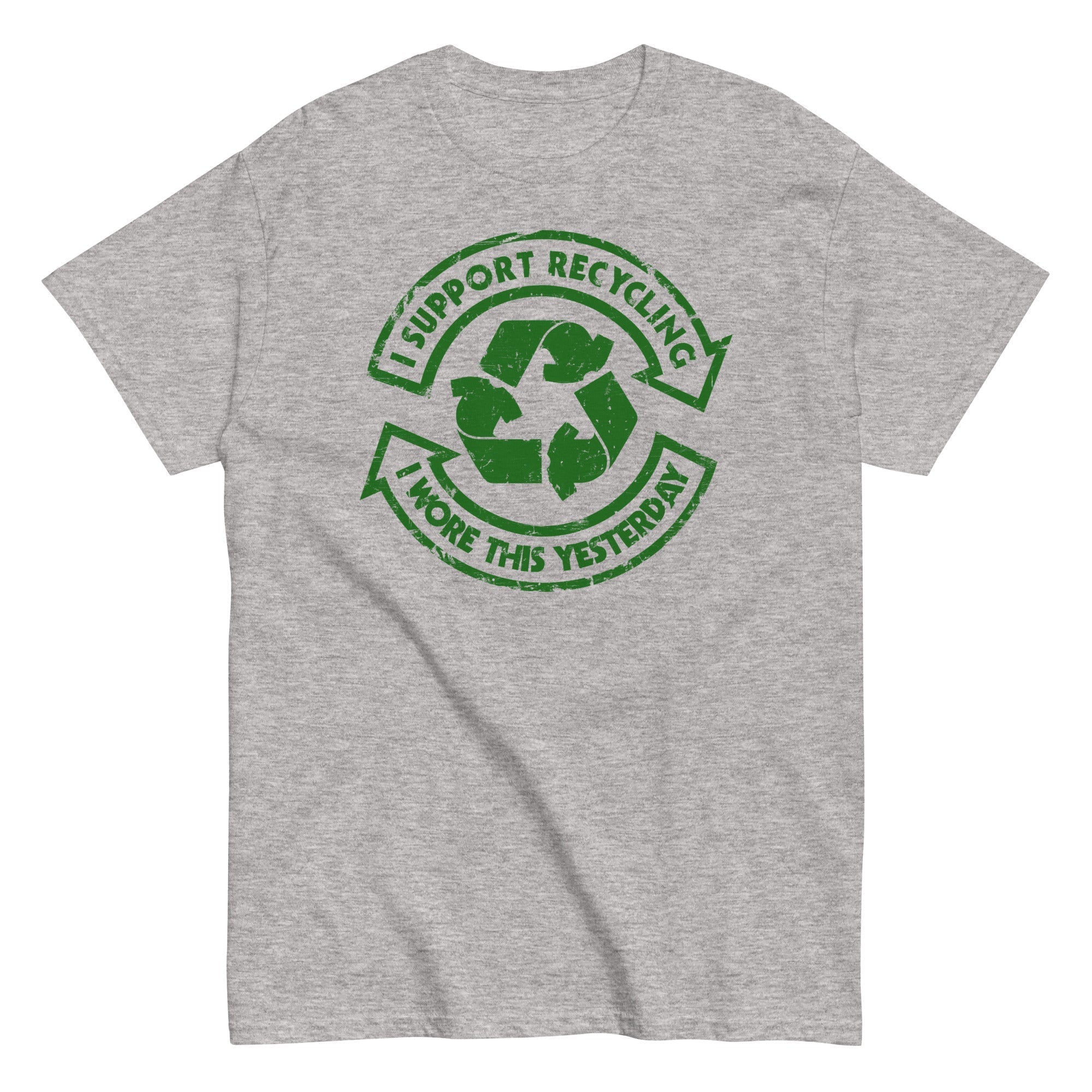 I Support Recycling Men's Classic - Adult & Kids T-Shirts, Sweatshirts & Hoodies apparel design preview 1