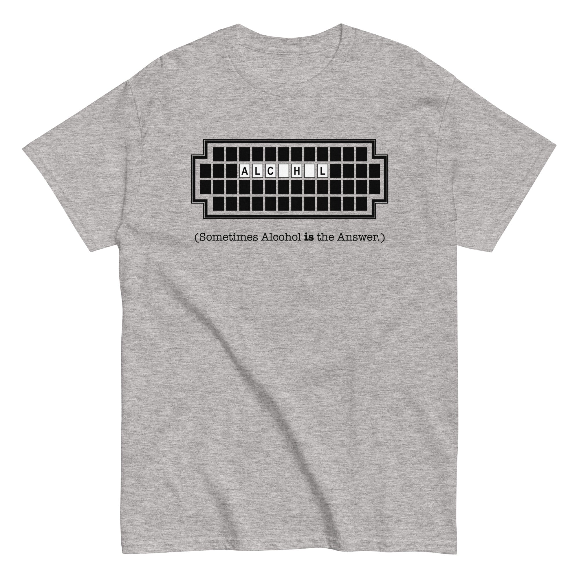 Alcohol Is The Answer Men's Classic - Adult & Kids T-Shirts, Sweatshirts & Hoodies apparel design preview 1
