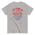 I'm Awesome, Get Yourself Tested Men's Classic - Adult & Kids T-Shirts, Sweatshirts & Hoodies apparel design preview 1
