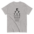 Too Close Eye Chart Men's Classic - Adult & Kids T-Shirts, Sweatshirts & Hoodies apparel design preview 1