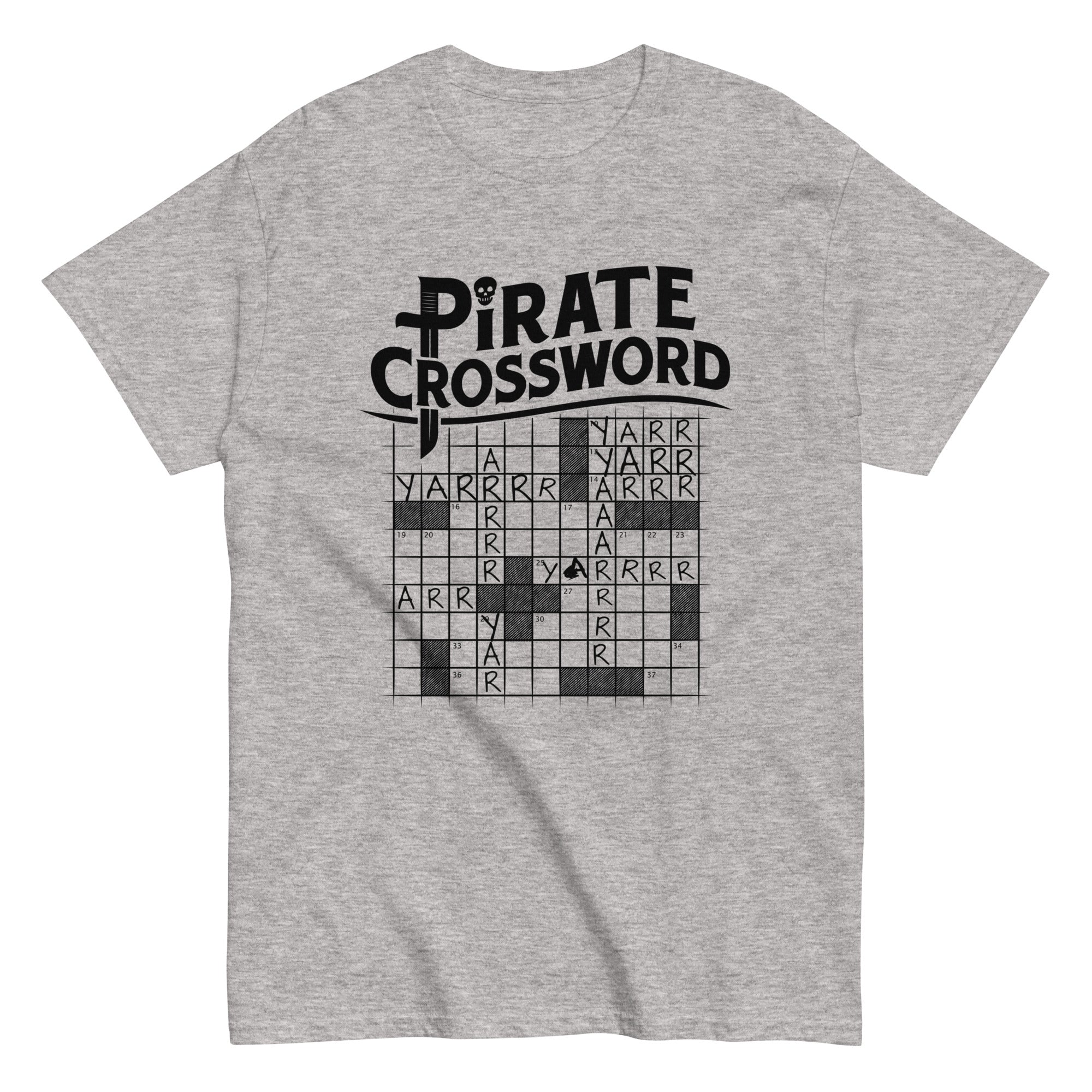 Pirate Crossword Men's Classic - Adult & Kids T-Shirts, Sweatshirts & Hoodies apparel design preview 1