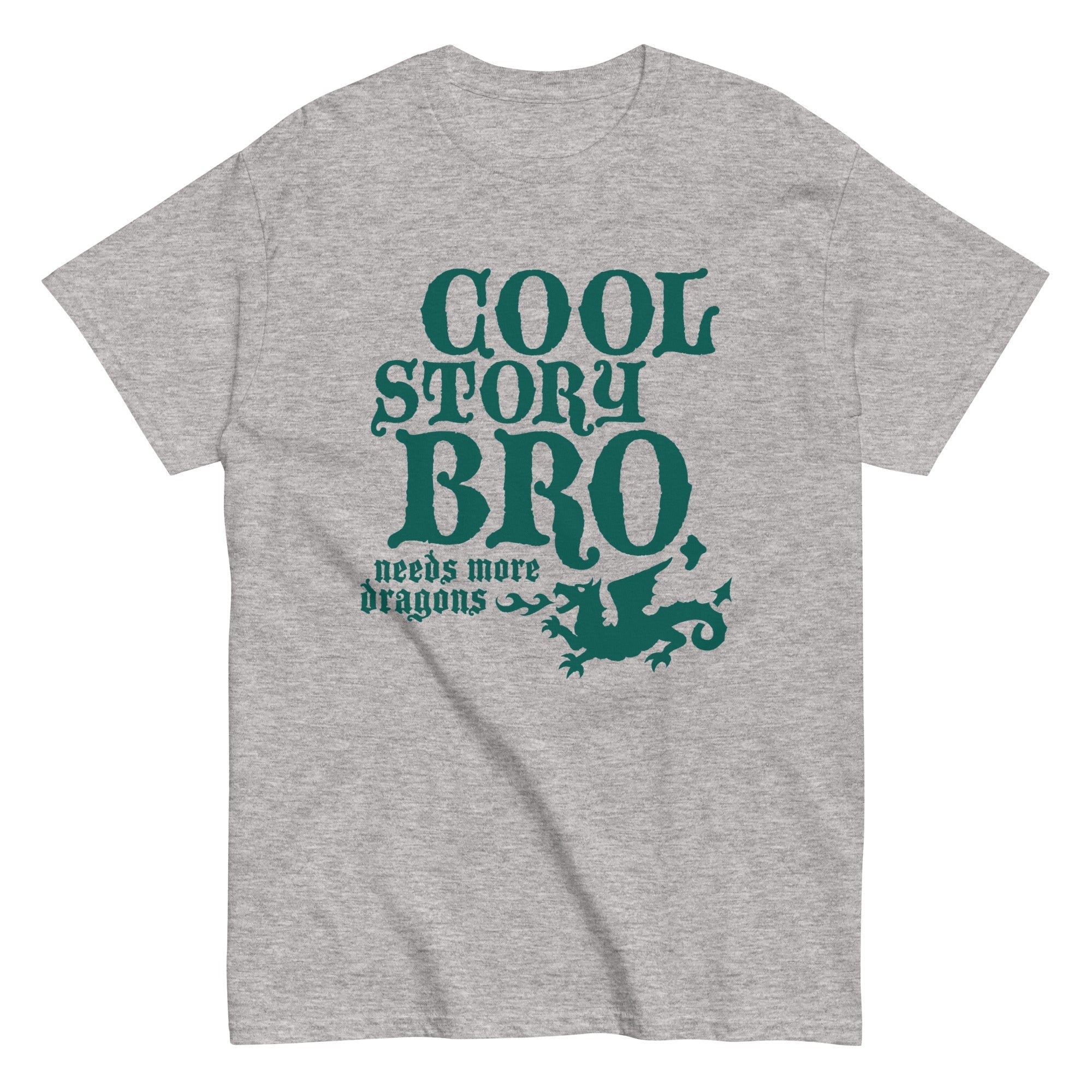 Cool Story Bro, Needs More Dragons Men's Classic - Adult & Kids T-Shirts, Sweatshirts & Hoodies apparel design preview 1