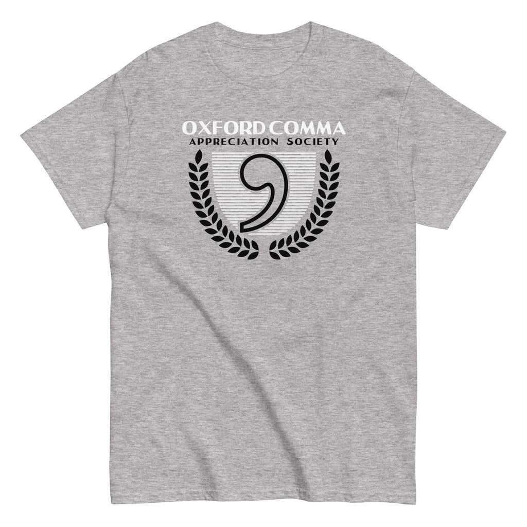 Oxford Comma Appreciation Society Men's Classic - Adult & Kids T-Shirts, Sweatshirts & Hoodies apparel design preview 1
