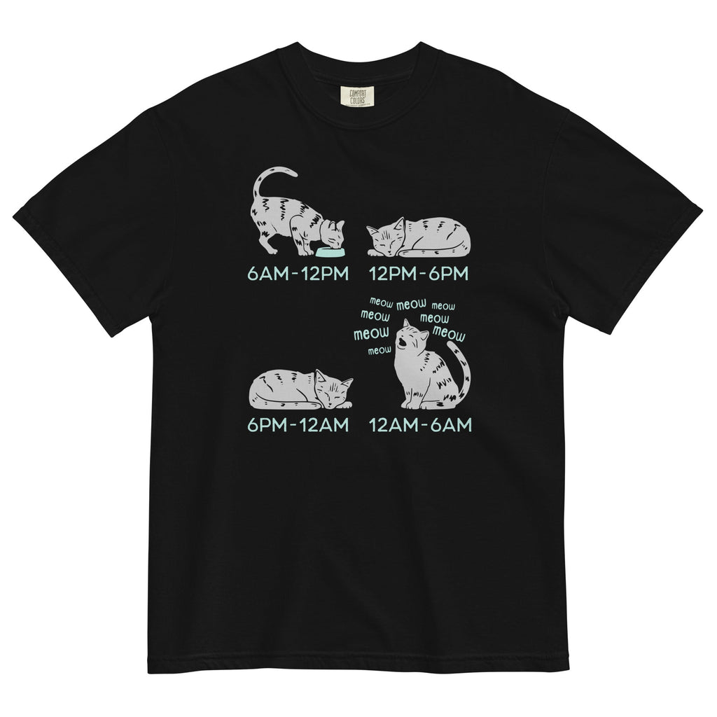 Cat Day Schedule Men's Relaxed Fit - Adult & Kids T-Shirts, Sweatshirts & Hoodies apparel design preview 1