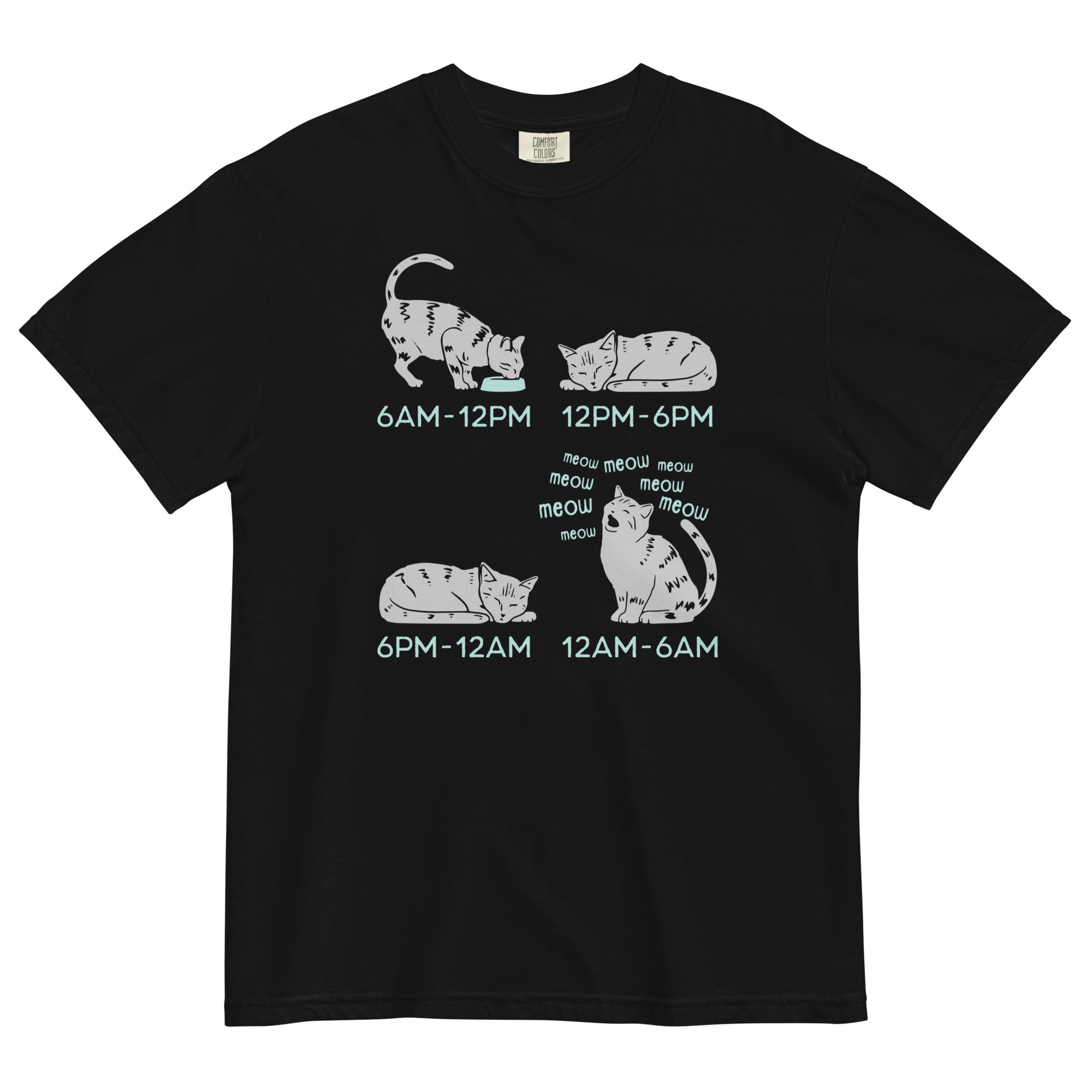 Cat Day Schedule Men's Relaxed Fit - Adult & Kids T-Shirts, Sweatshirts & Hoodies apparel design preview 1