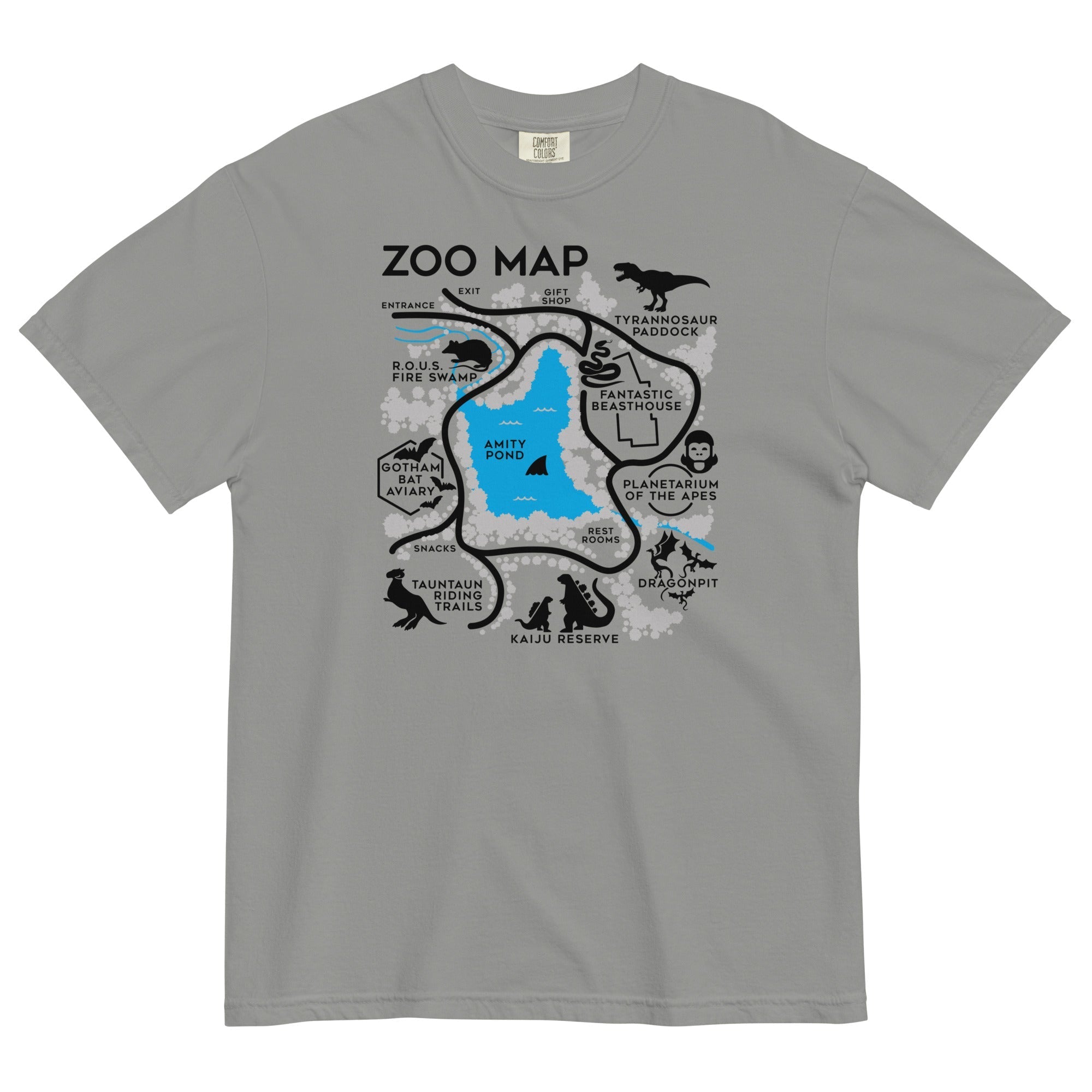 Zoo Map Men's Relaxed Fit - Adult & Kids T-Shirts, Sweatshirts & Hoodies apparel design preview 1