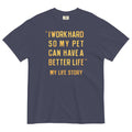 I Work Hard So My Pet Men's Relaxed Fit - Adult & Kids T-Shirts, Sweatshirts & Hoodies apparel design preview 1