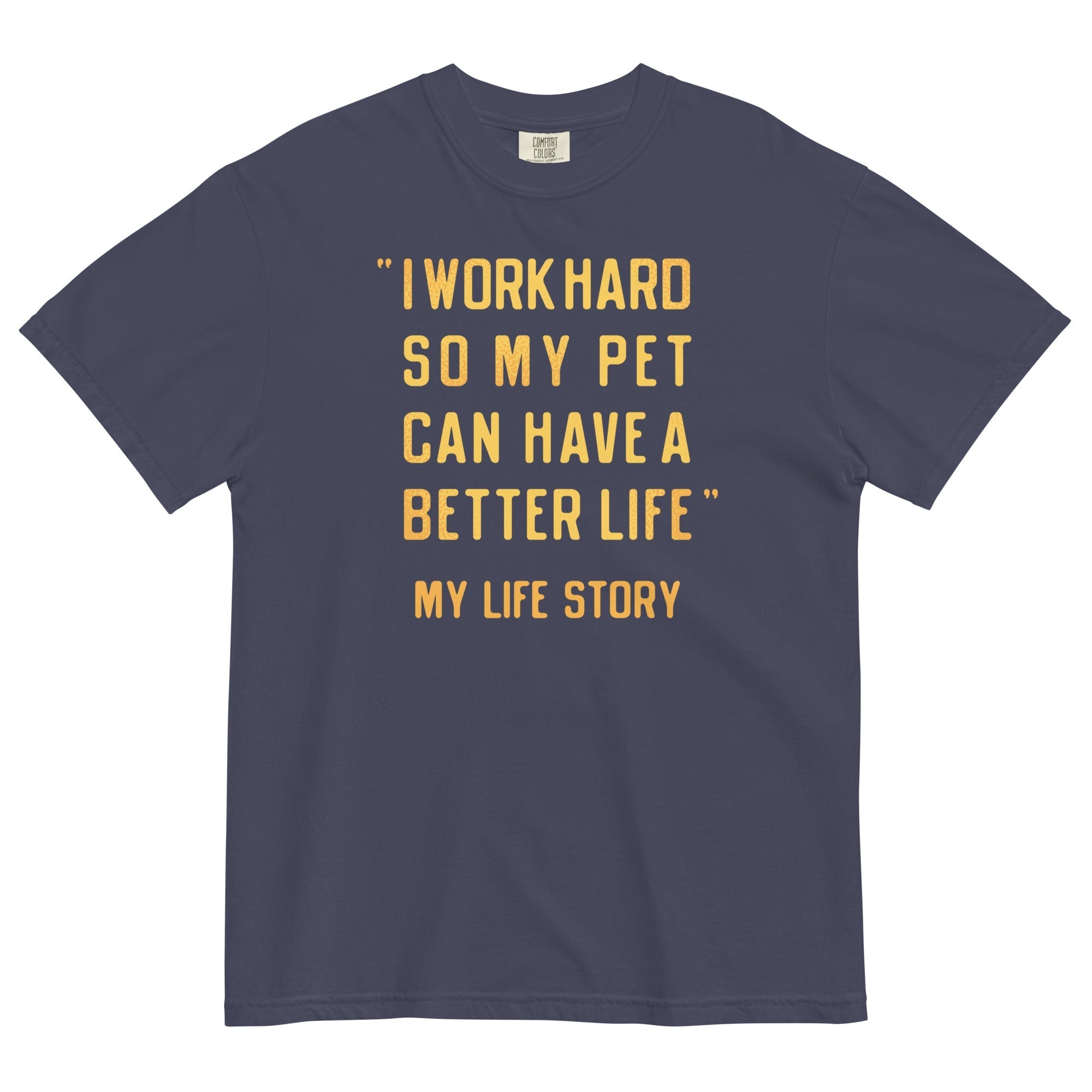 I Work Hard So My Pet Men's Relaxed Fit - Adult & Kids T-Shirts, Sweatshirts & Hoodies apparel design preview 1