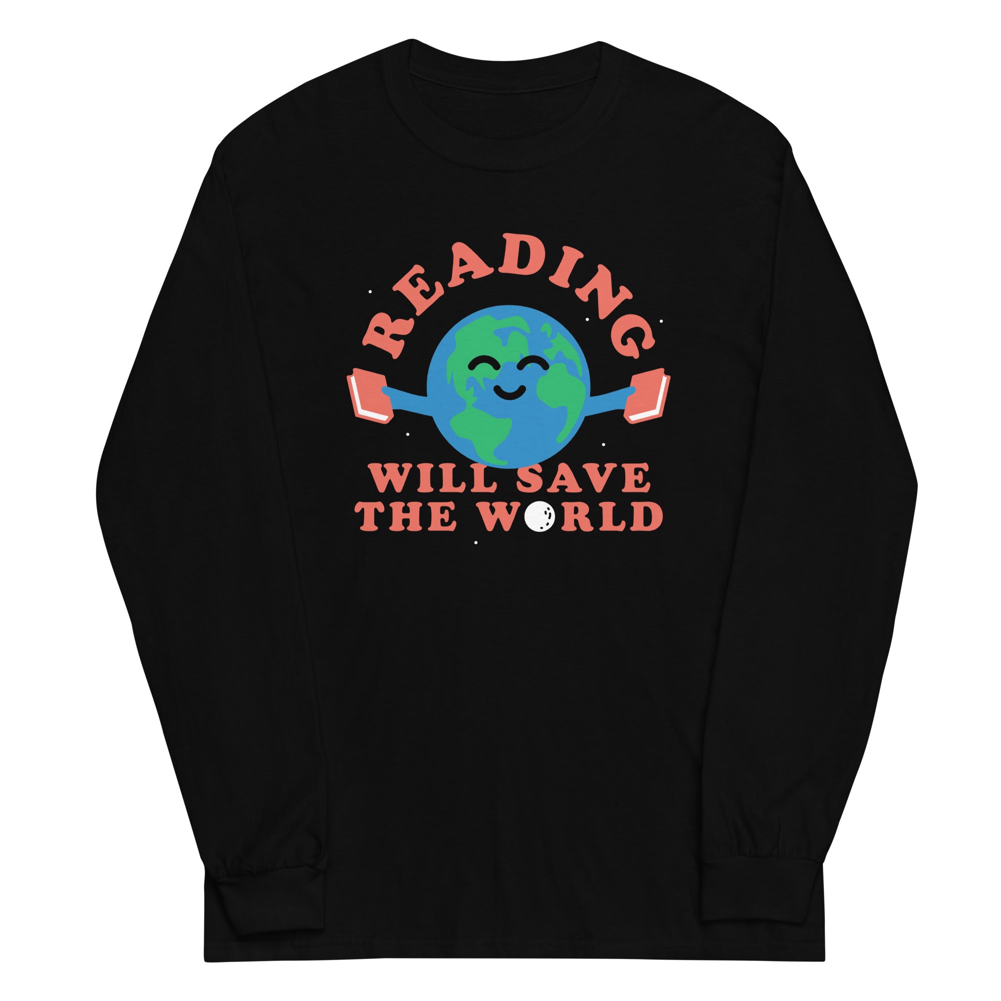 Reading Will Save The World - Adult & Kids T-Shirts, Sweatshirts & Hoodies apparel design preview 1