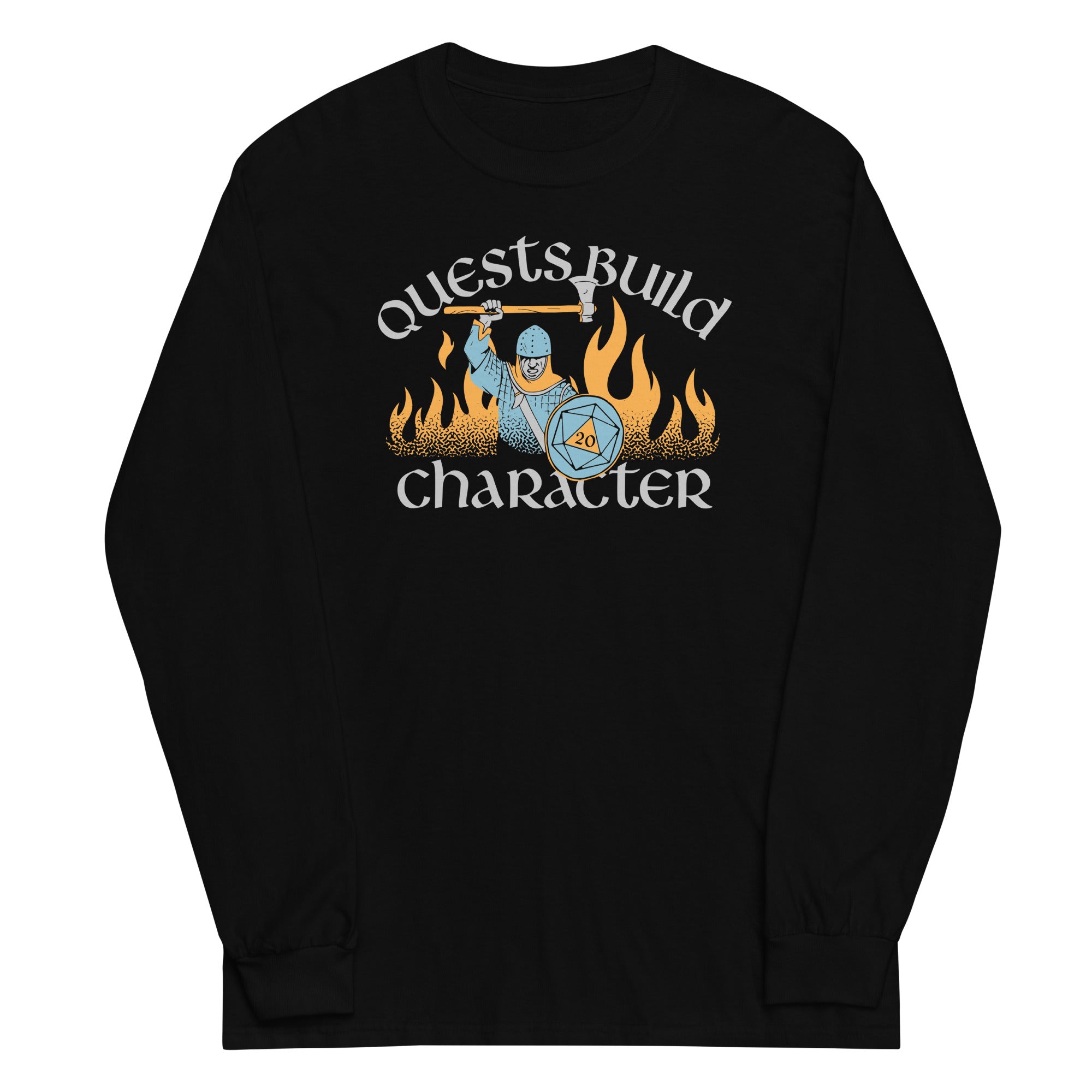 Quests Build Character - Adult & Kids T-Shirts, Sweatshirts & Hoodies apparel design preview 1