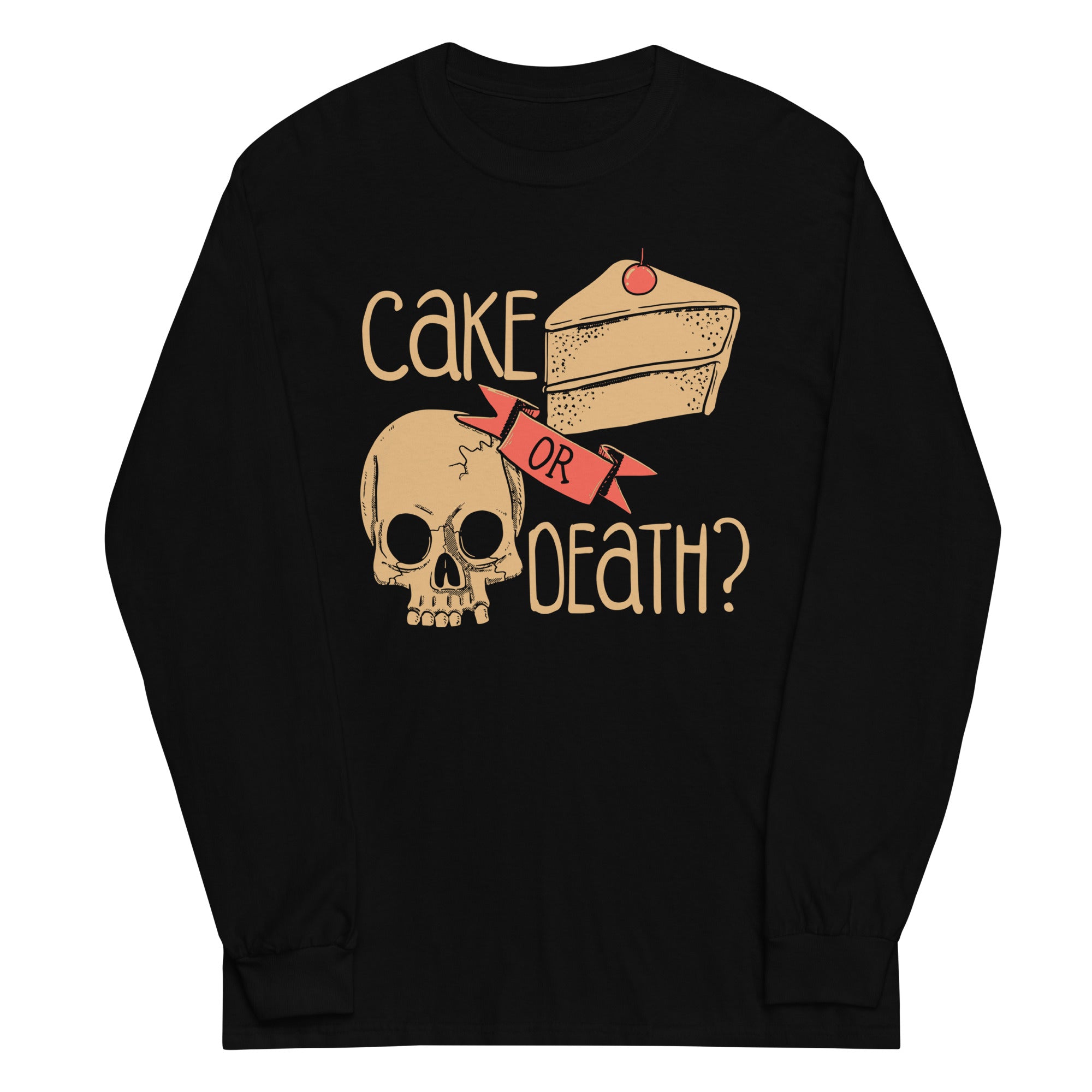 Cake Or Death? - Adult & Kids T-Shirts, Sweatshirts & Hoodies apparel design preview 1