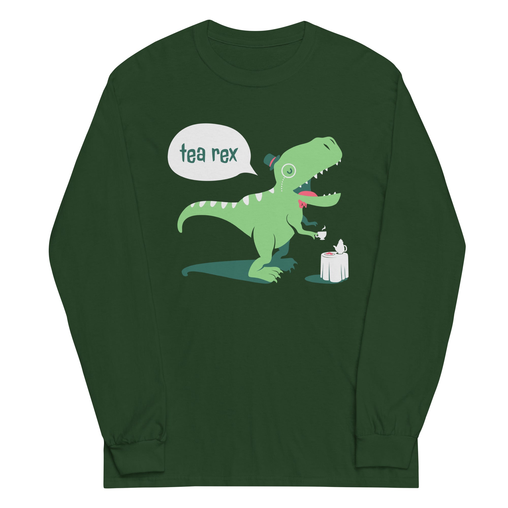 Tea Rex - Adult & Kids T-Shirts, Sweatshirts & Hoodies apparel design preview 1