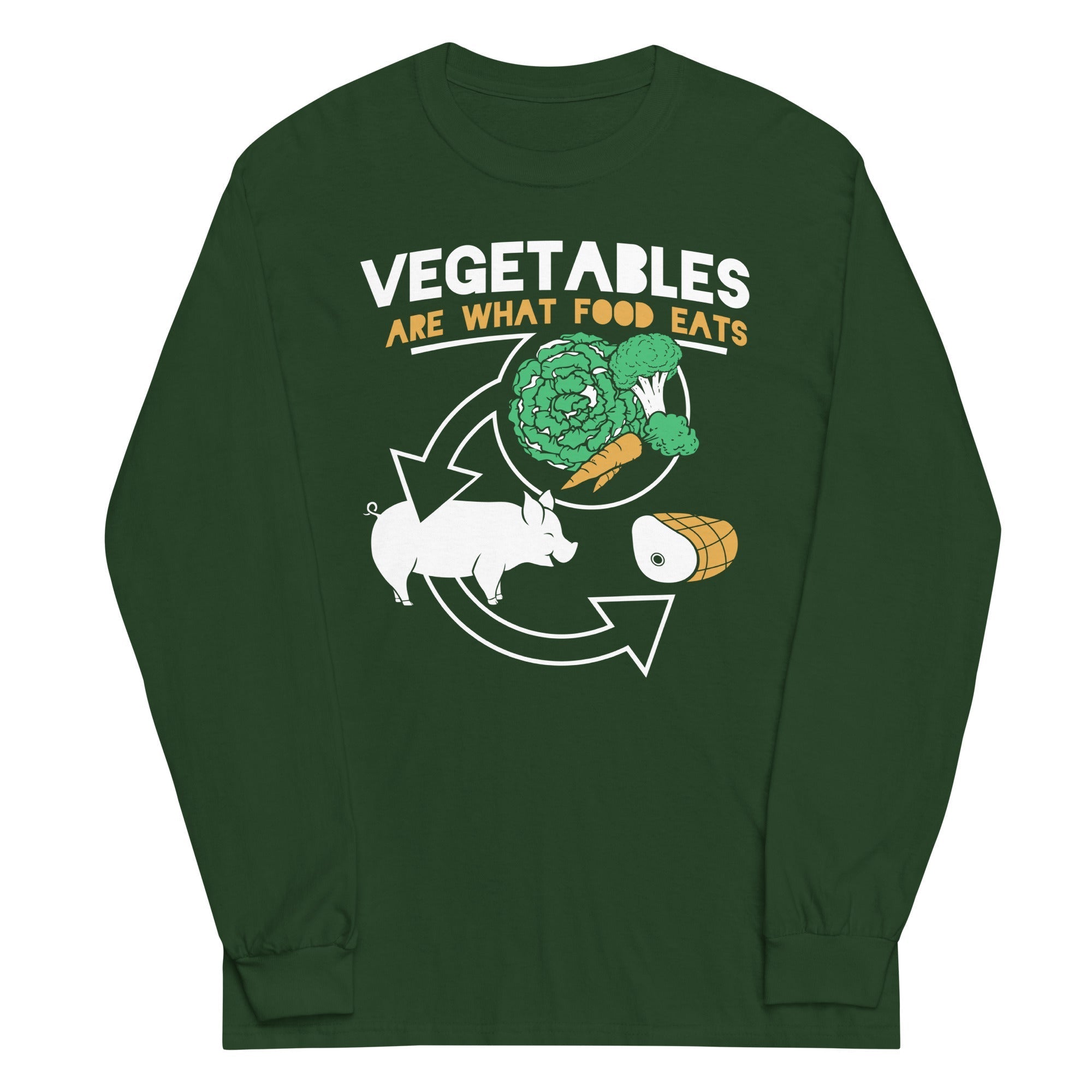 Vegetables Are What Food Eats - Adult & Kids T-Shirts, Sweatshirts & Hoodies apparel design preview 1