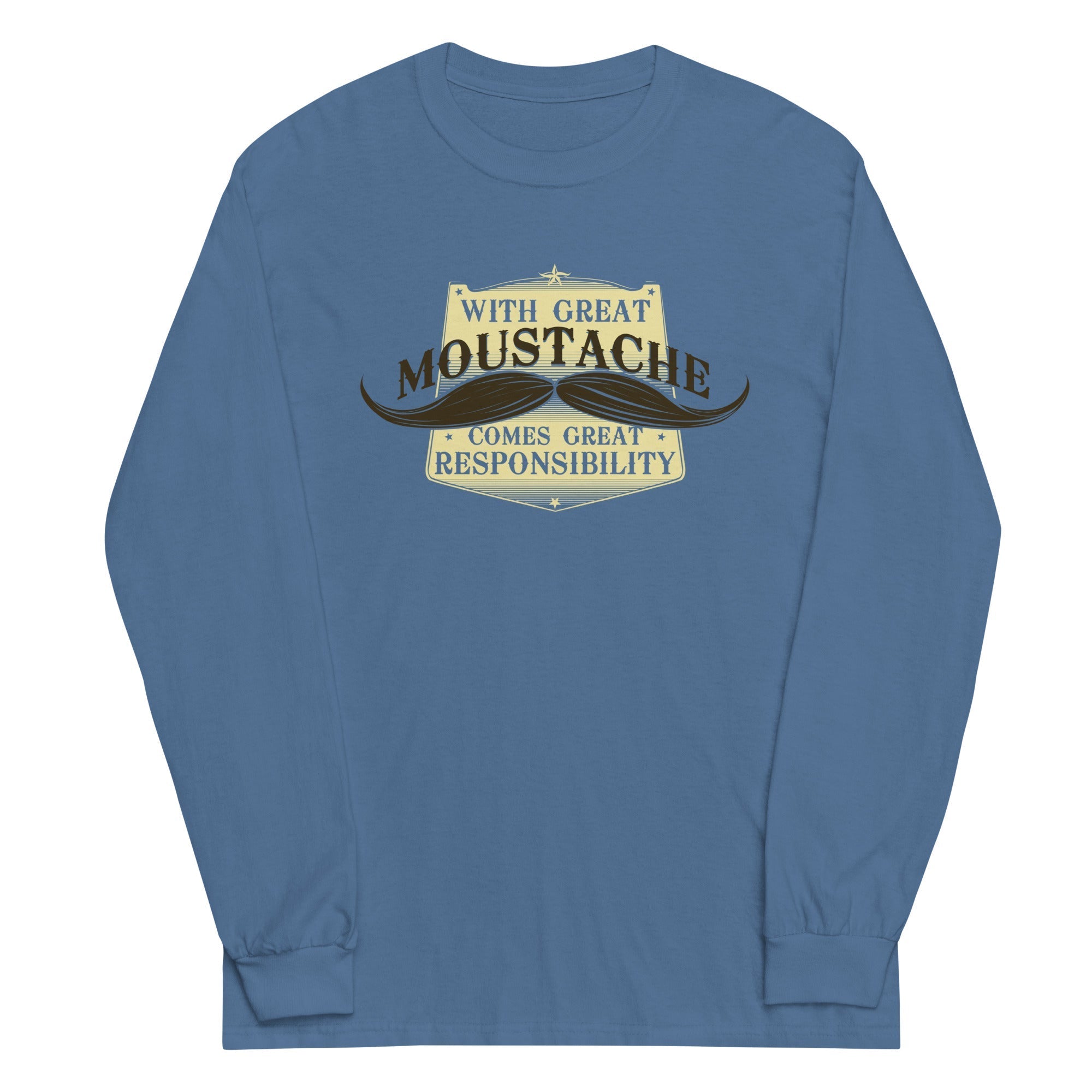 With Great Moustache - Adult & Kids T-Shirts, Sweatshirts & Hoodies apparel design preview 1