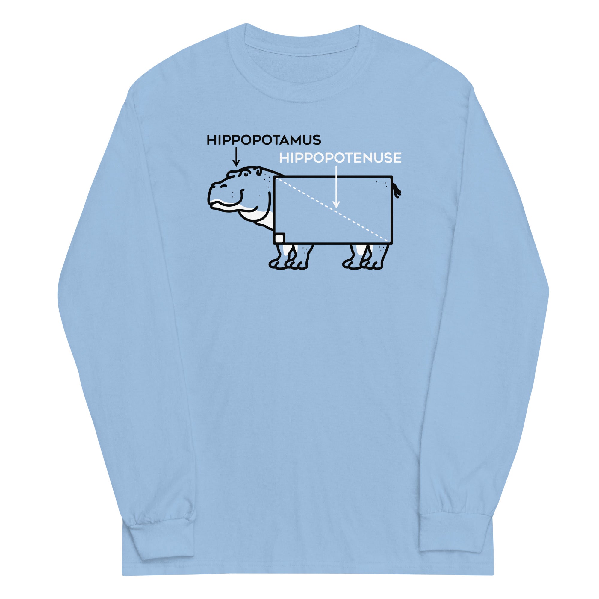 Hippopotenuse - Adult & Kids T-Shirts, Sweatshirts & Hoodies apparel design preview 1